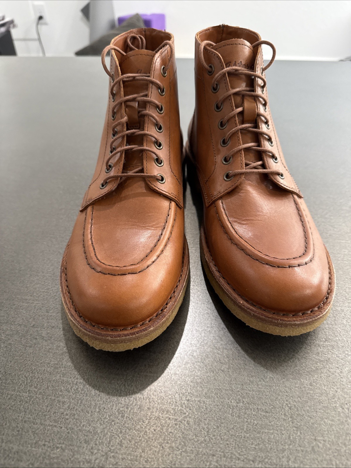 Astorflex Nuovoflex Light Brown Size 44/10.5D Made In Italy 6” Boots