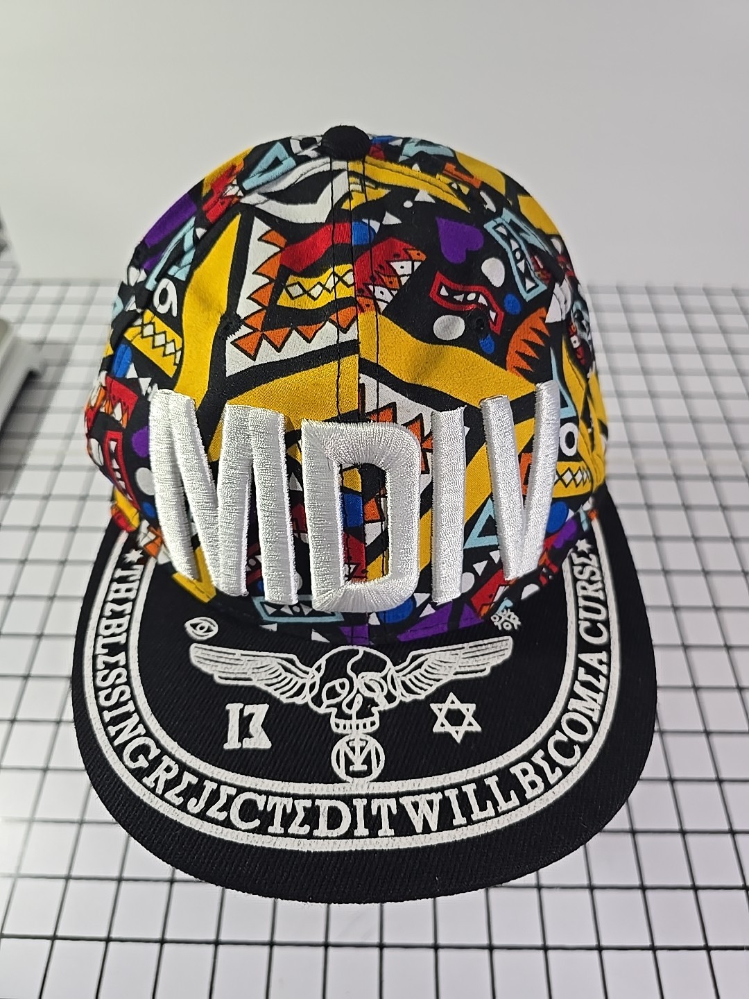 All Season MDIV Casual Baseball Cap Adjustable Snapback Closure