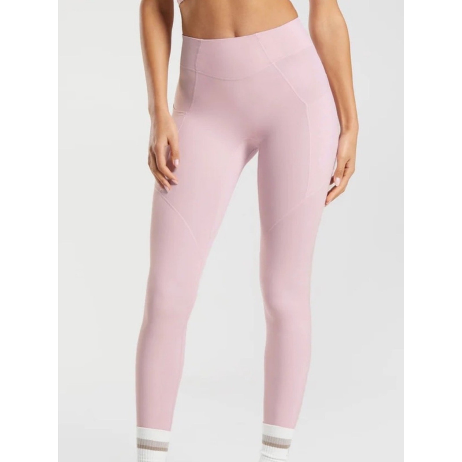 Gymshark x Whitney Simmons light pink everyday pocket leggings full length small