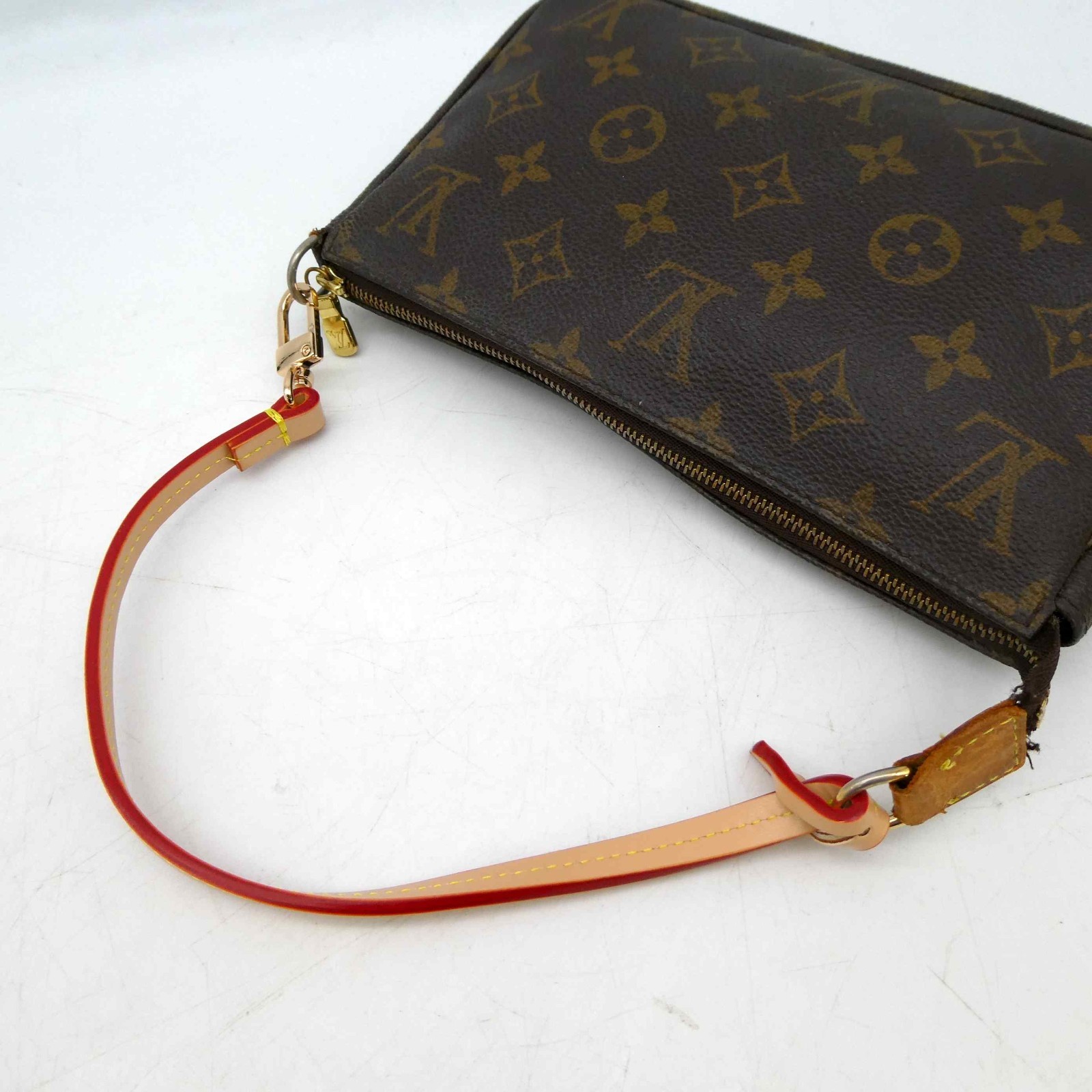 Louis Vuitton Pochette Accessoires Hand Bag PVC Leather M51980 Monogram 1119