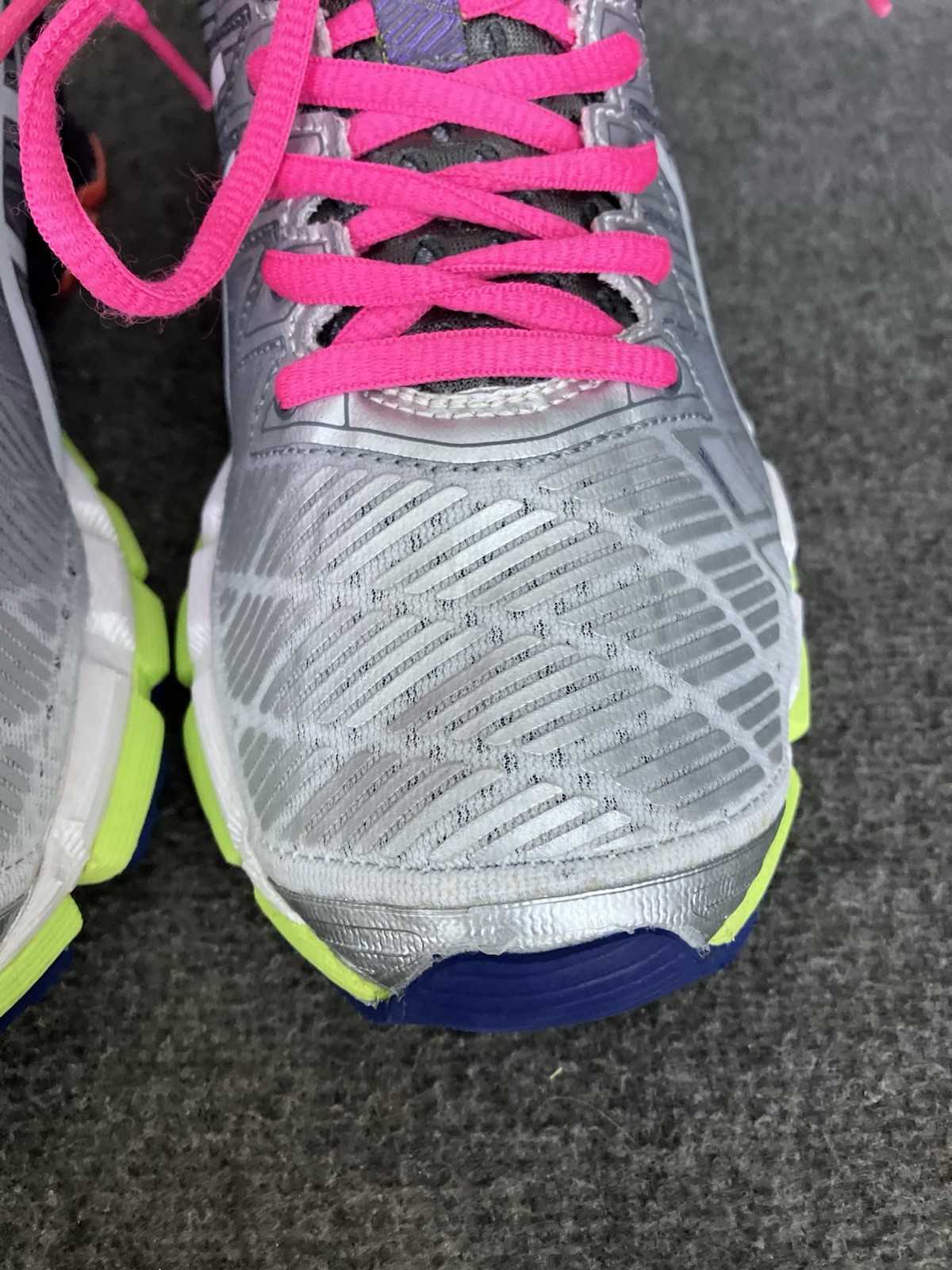 Asics Gel Kinsei 5 Womens 7.5 Silver Multicolor Y2K Trainer Shoes Sneakers T3E9J