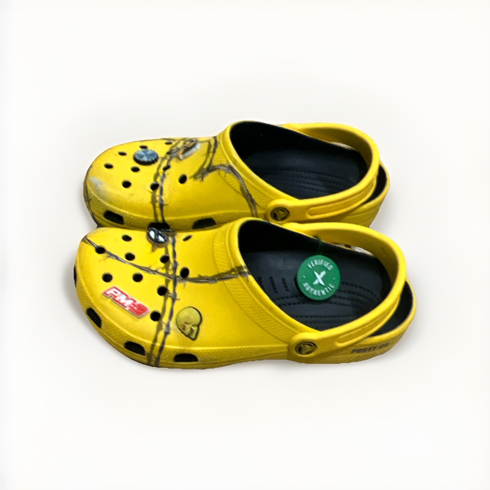 Crocs Dimitri Clogs Post Malone Barbed Wire Limited Edition Used 9M/11W