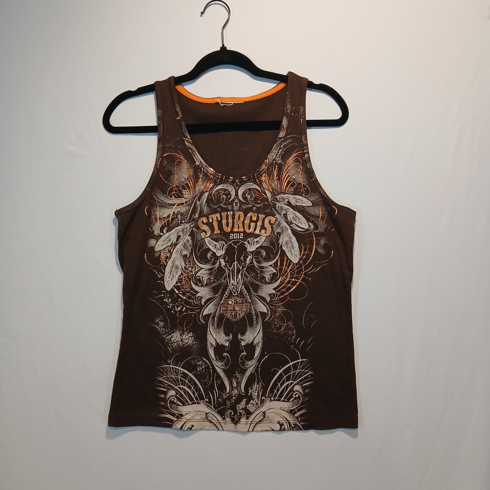 Sturgis Harley Davidson 2012 tank biker western boho cowgirl y2k festival