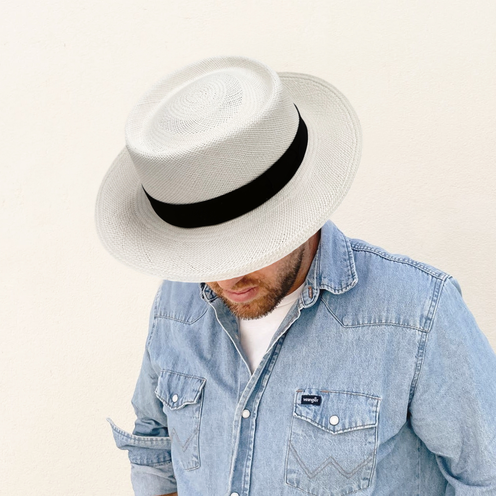 GENUINE PLANTER PANAMA HAT HANDWOVEN IN ECUADOR 100% TOQUILLA STRAW