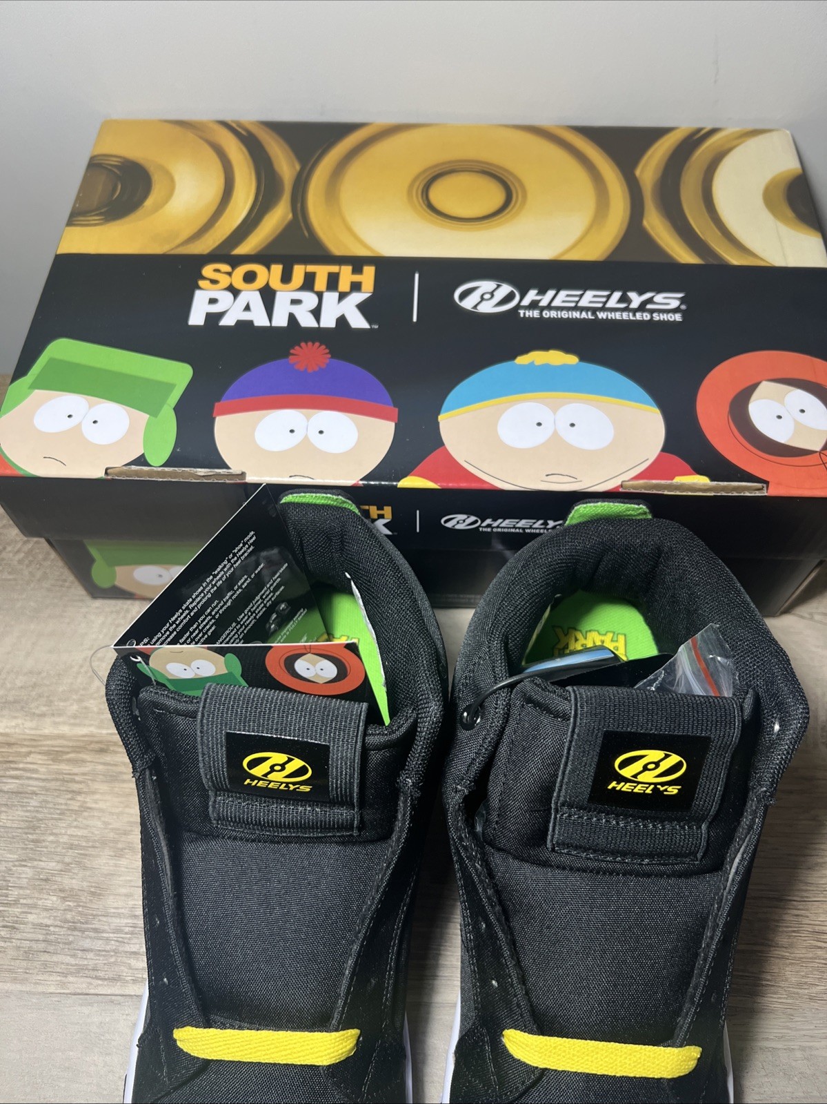 Heelys Racer South Park Mens Size 10 Black Lifestyle Sneakers Shoes New In Box