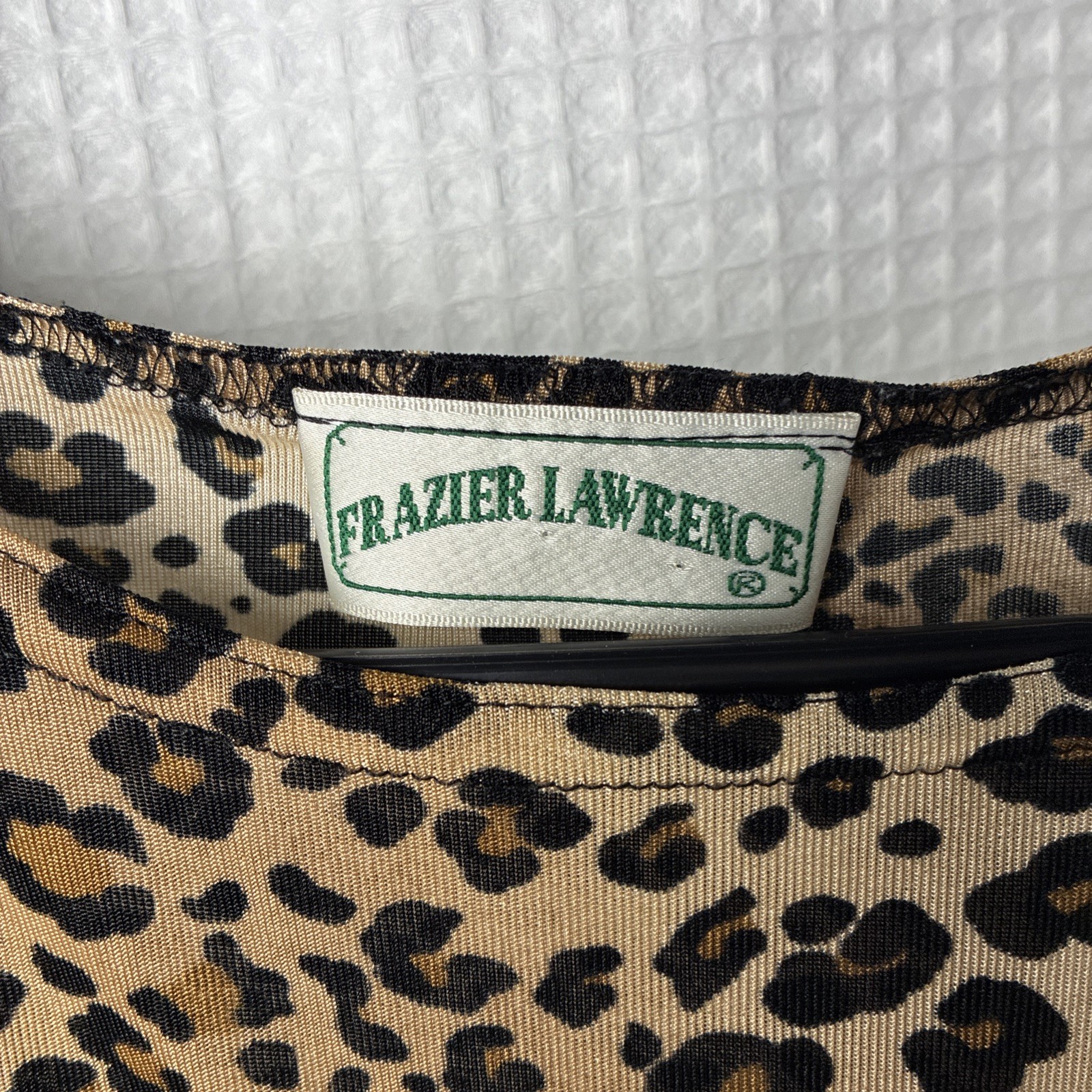 Vintage Leopard Print Tank L Stretch 90s Mob Wife Cheetah Retro Streetwear Shirt
