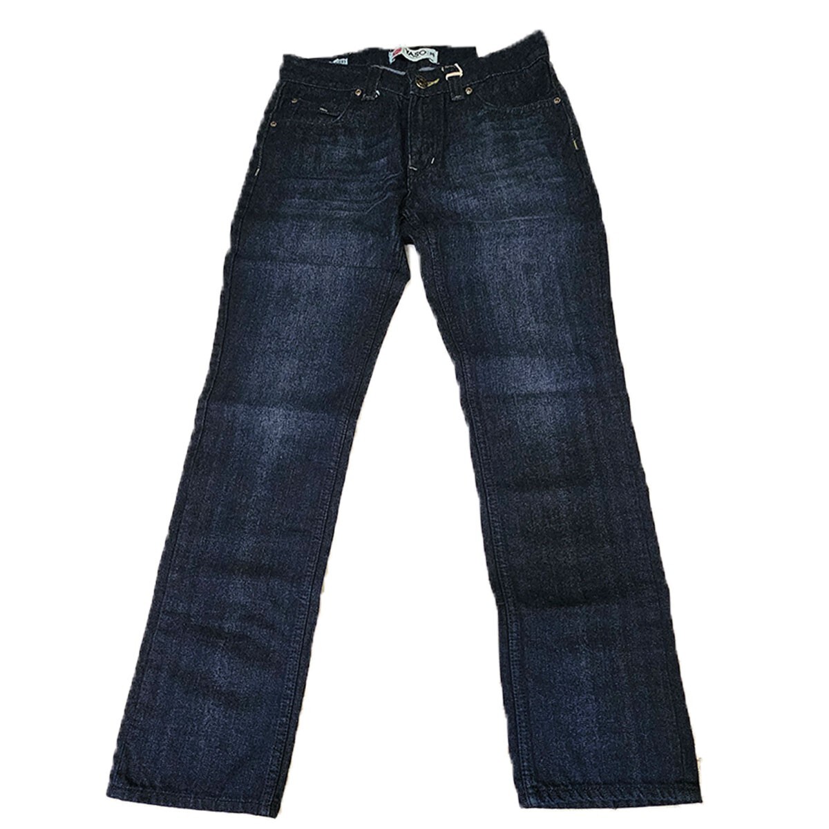 Yaso Men’s Dark Blue Classic Straight Leg Denim Jeans 30 32 34 36 X L33