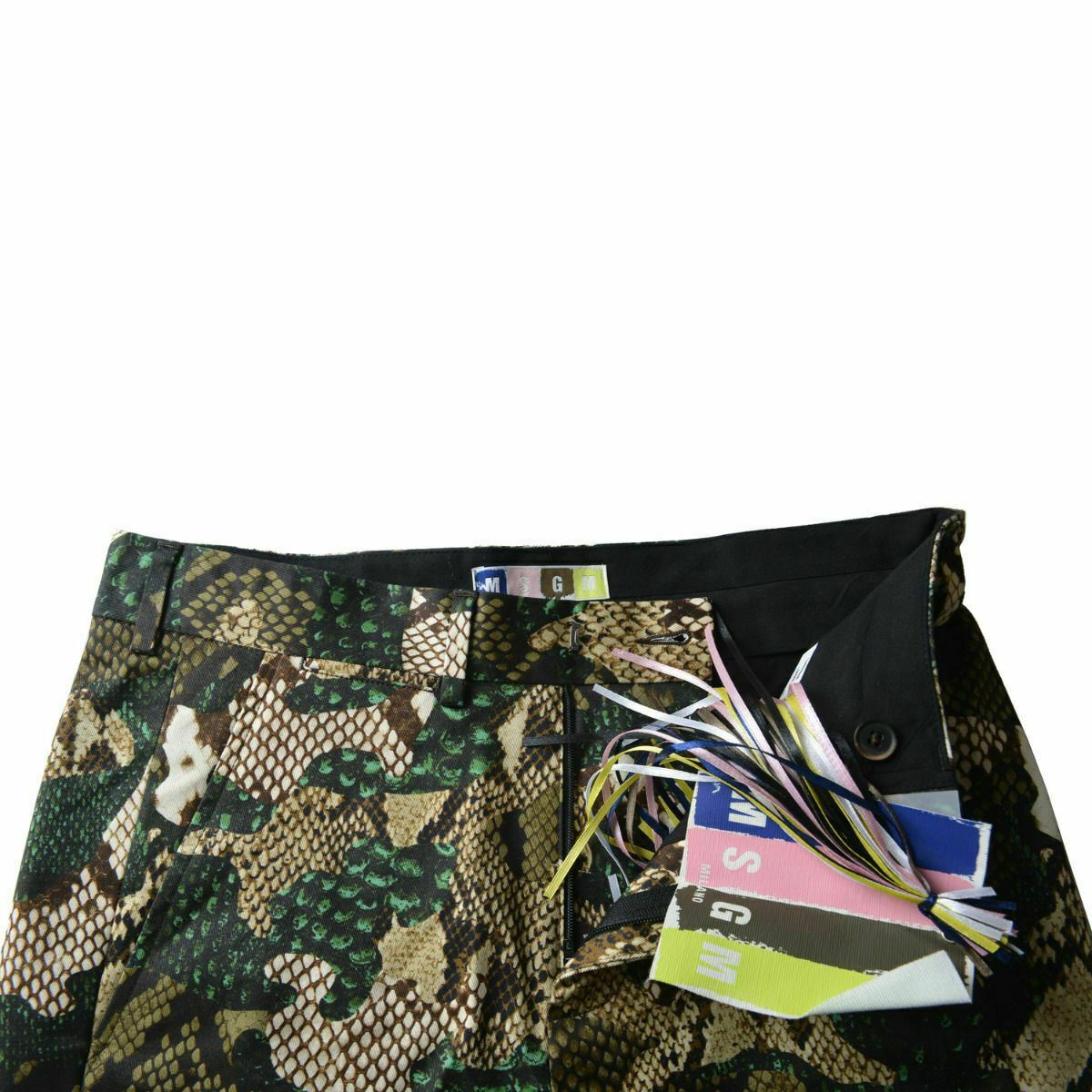 MSGM Men’s Multi-Color Flat Front Shorts US 28 30 32 34