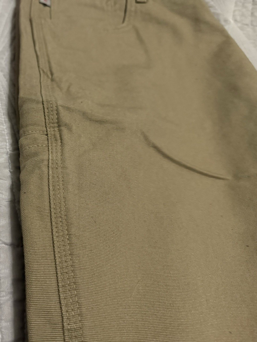 Carhartt FR Flame Resistant Canvas Cargo Workwear Pants Men 40 X 30 Tan Pockets