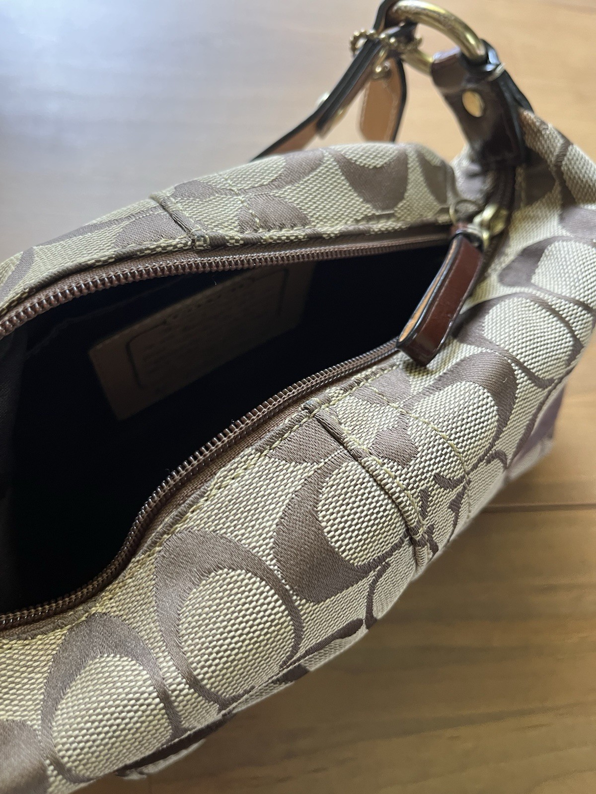 2009 Vintage Coach Signature Small Shoulder Bag