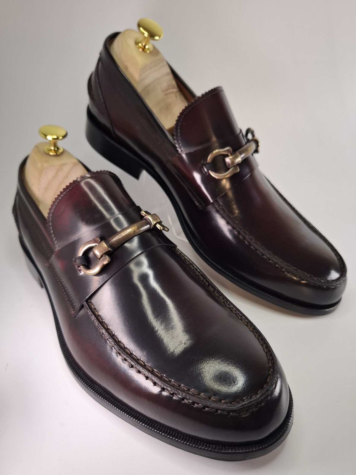 👞 Men’s Vai Now Strap Bordeaux Elegant Shoes – Made in Italy – 40/41/42/43/44