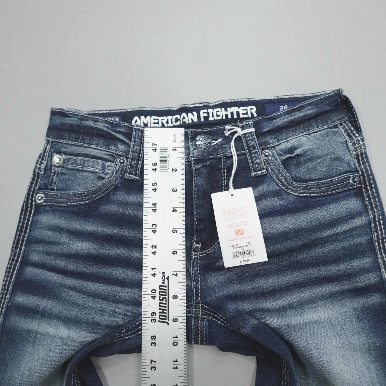 American Fighter Jeans Slim Men’s Size 28×32 Defender Rifle