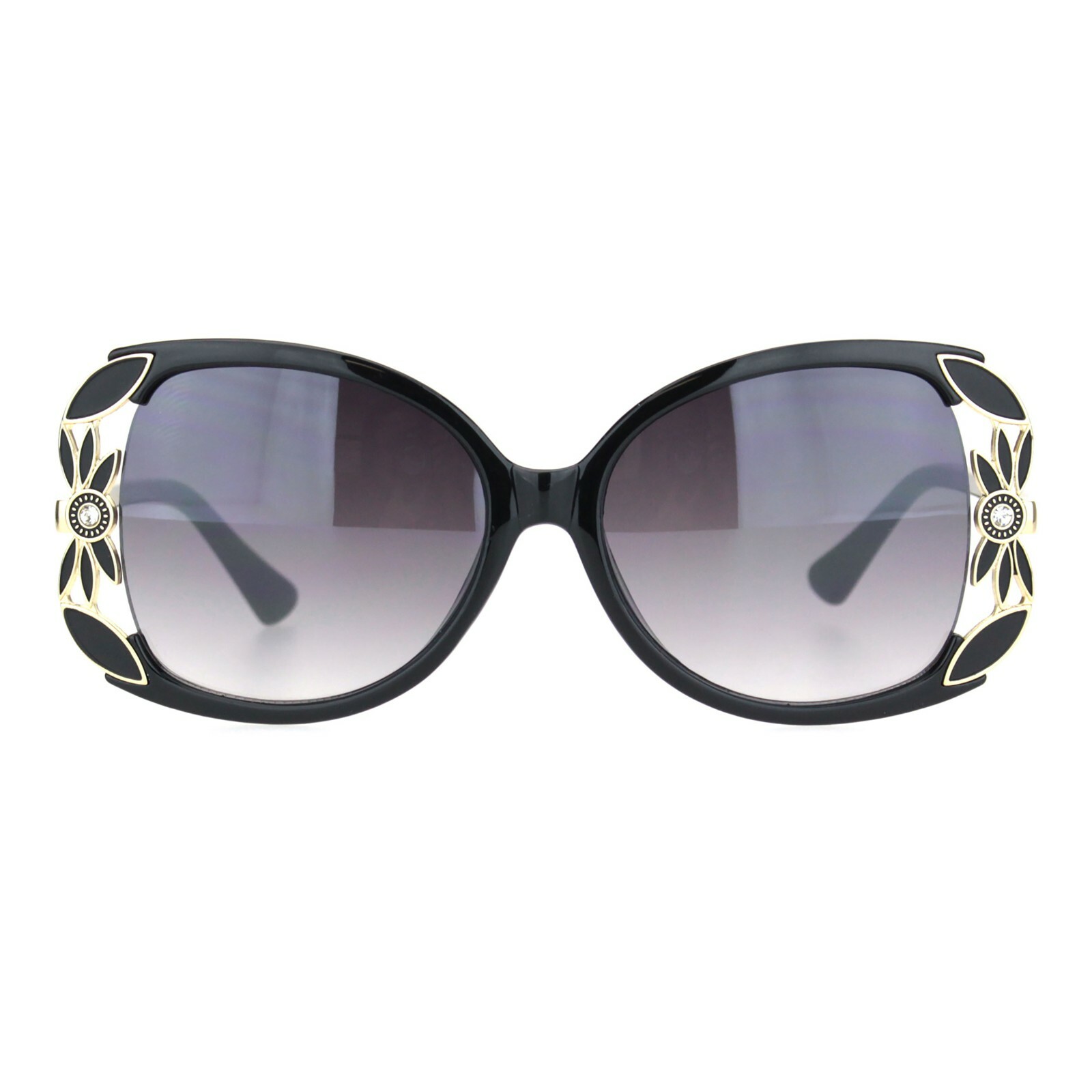 Rhinestone Flower Jewel Design Womens Sunglasses Luxury Fashion UV 400