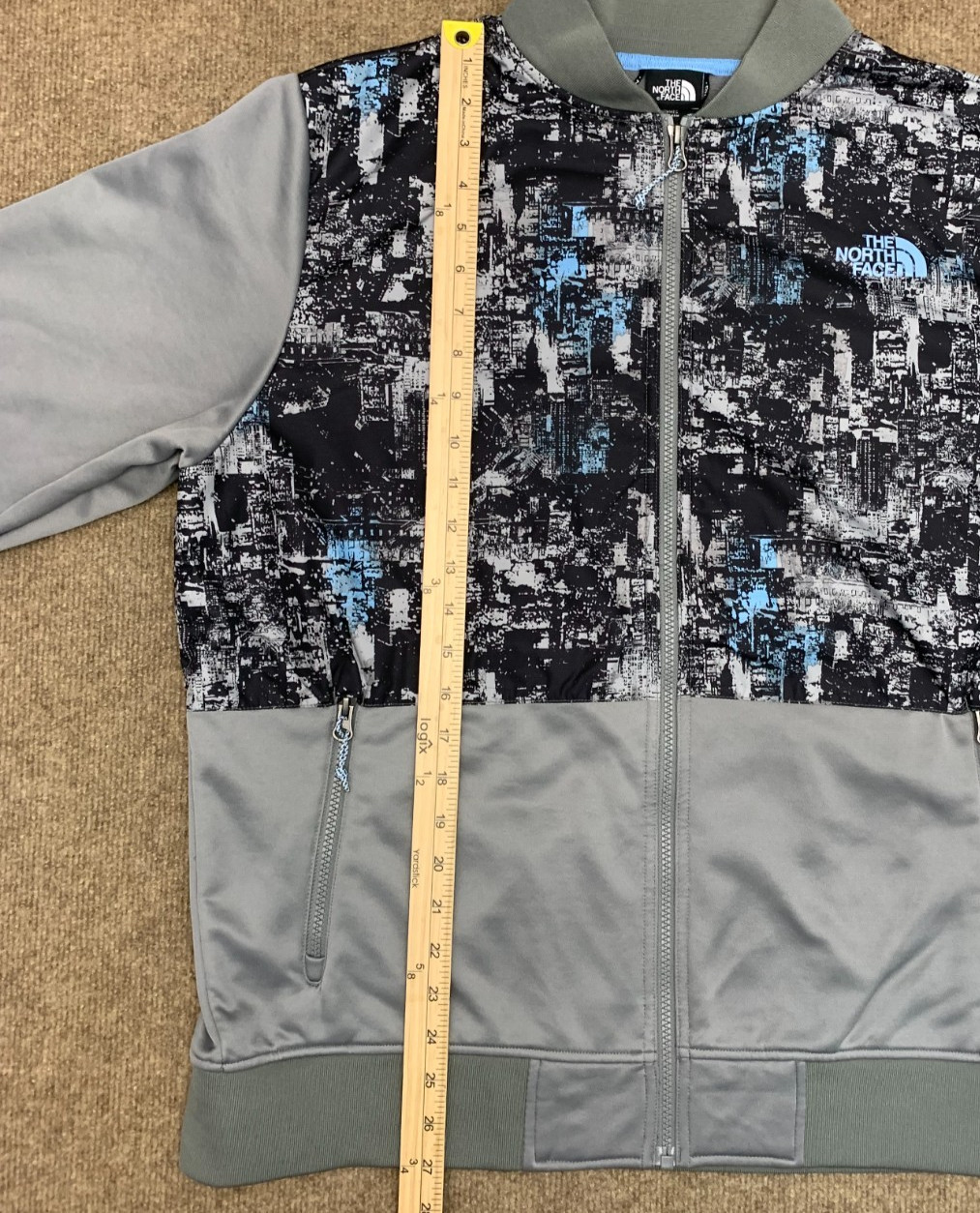 The North Face Jacket Mens L Urban Digi Camo Fleece Track Zip-Up Windbreaker