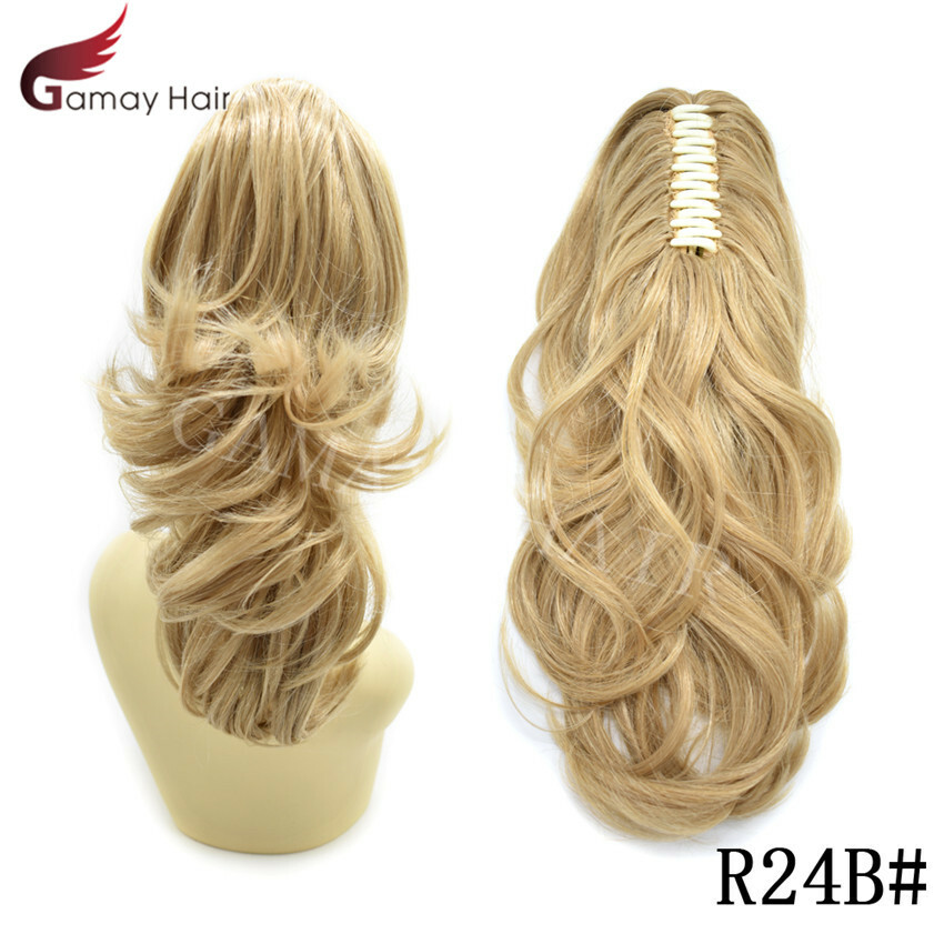 Claw Clip Ponytail Hair Extensions Real As Human Pony Tail Long Wavy Hairpiece