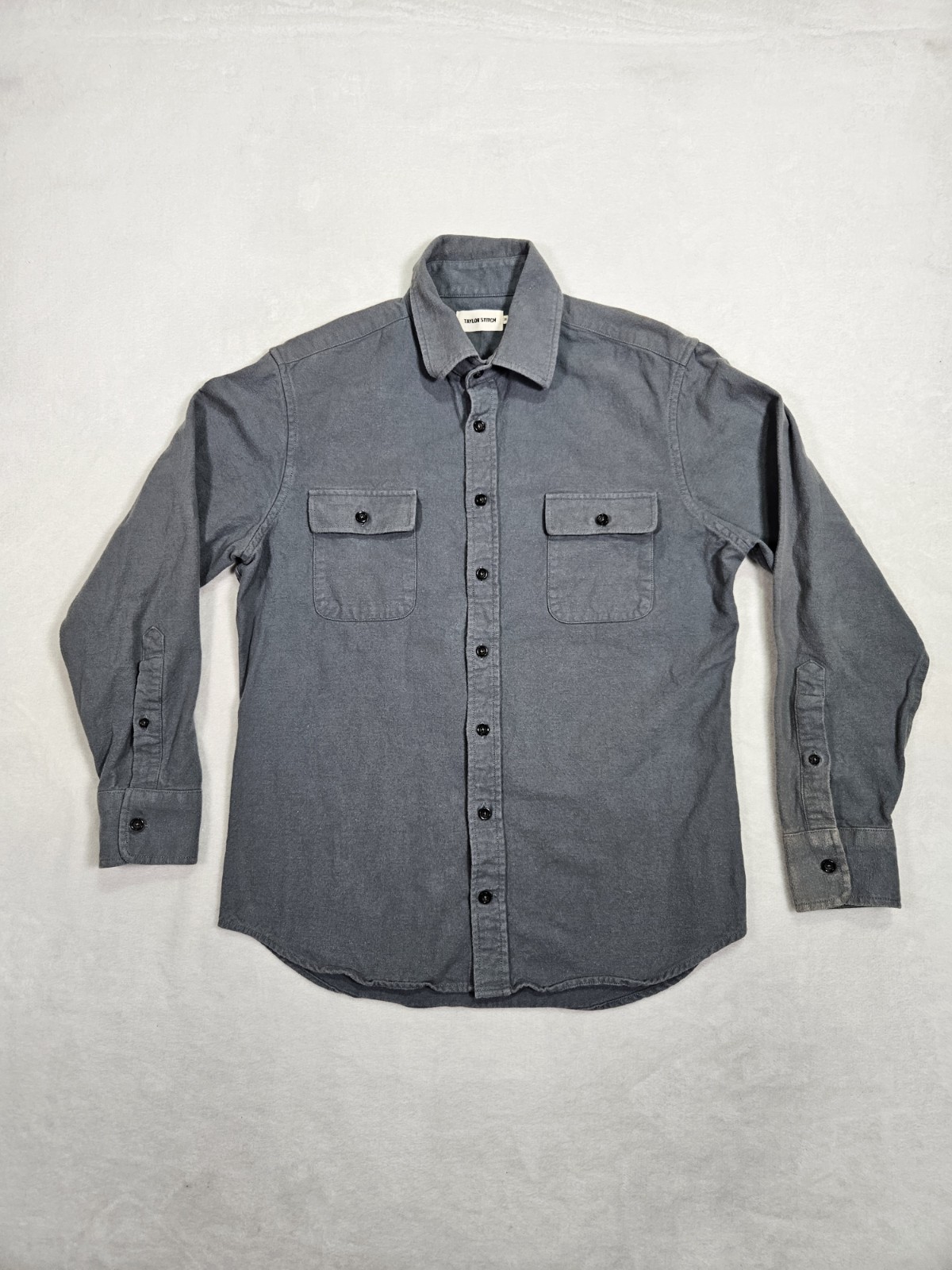 Taylor Stitch Yosemite Shirt Slate Size 38 (M) Flannel Outdoors Chest Pockets