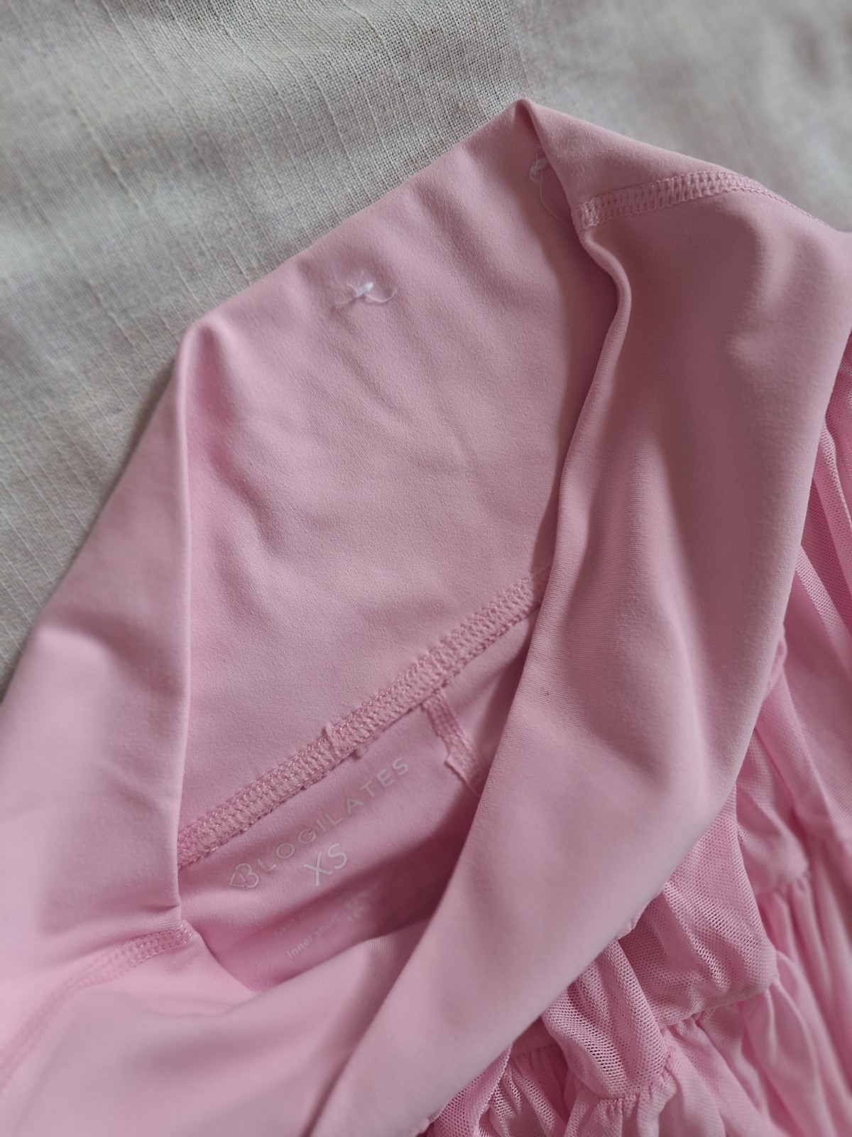 Blogilates Women’s XS Pink Pull-On Athletic Dance Skort with Pockets