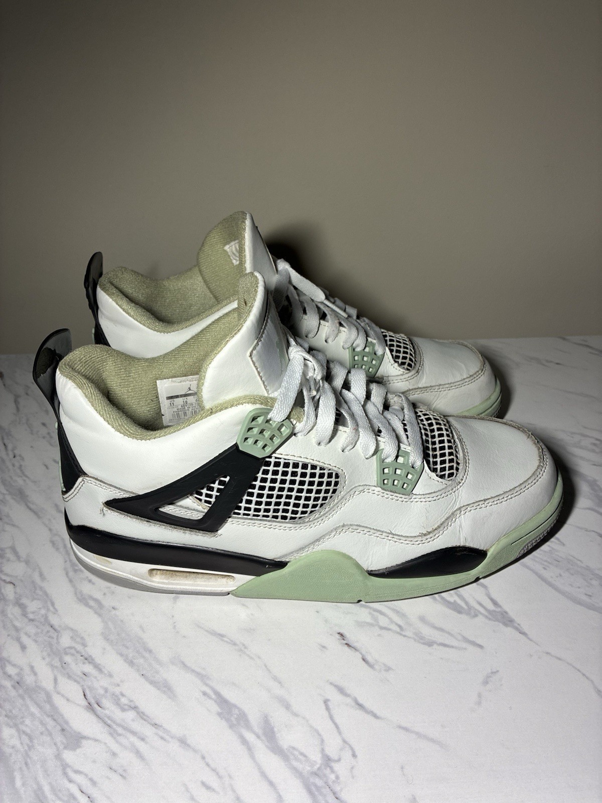 jordan air jordan 4 seafoam mid top unisex sneakers 11