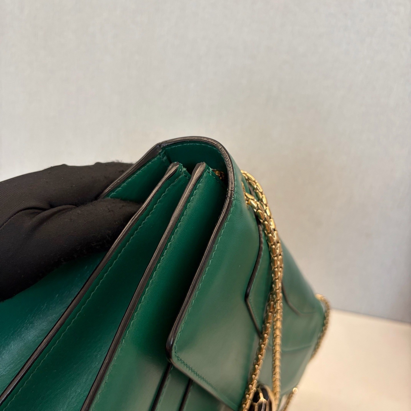 Bvlgari Pre-Owned Authentic Shoulder Bag Emerald 30*11*22cm
