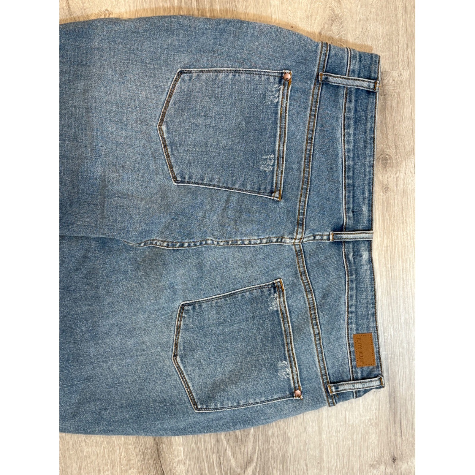 Judy Blue Control Top Skinny Jeans Distressed Denim Size 20W