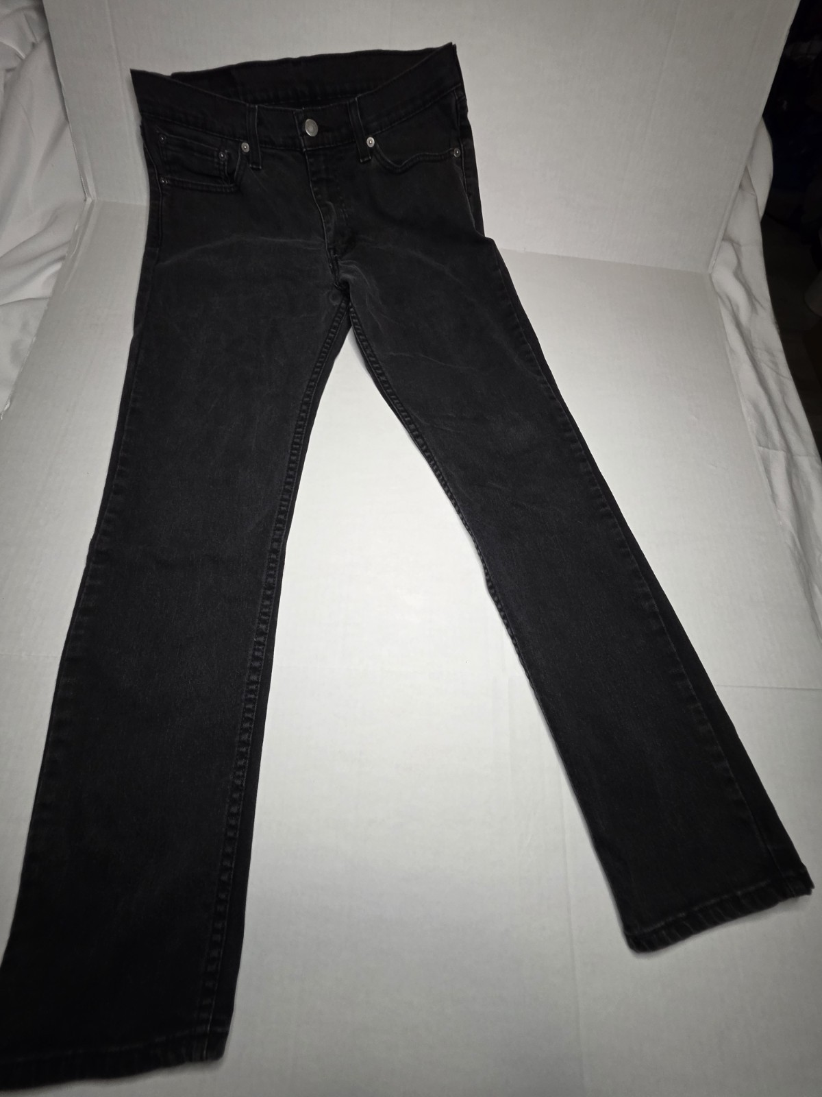 Levis 511 Slim Fit Jeans Mens 32×32 Black Native Cali Flex Denim 04511-1907