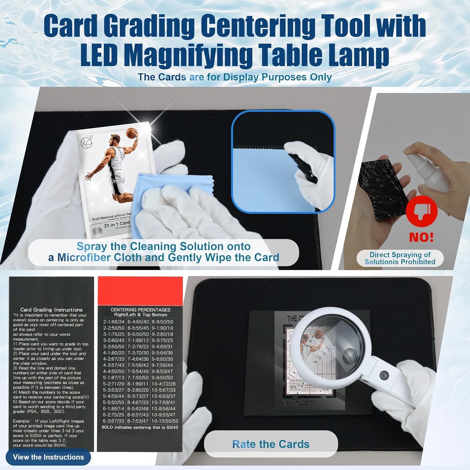 Upgraded Card Care Clean Kit, 21-In-1 Trading Card Cleaning and Polishing Restor