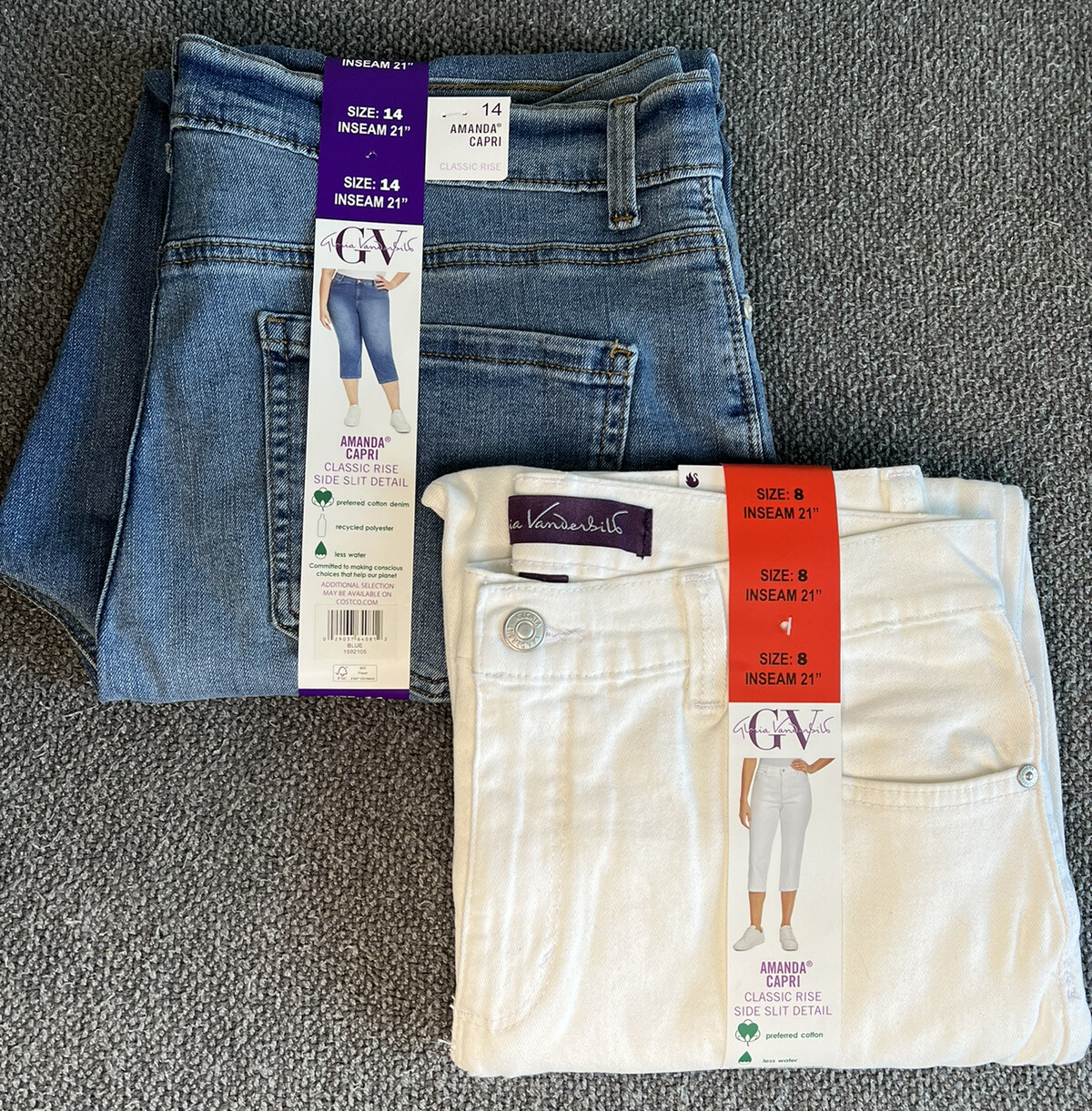 NEW Women’s Gloria Vanderbilt Amanda Capri Jeans