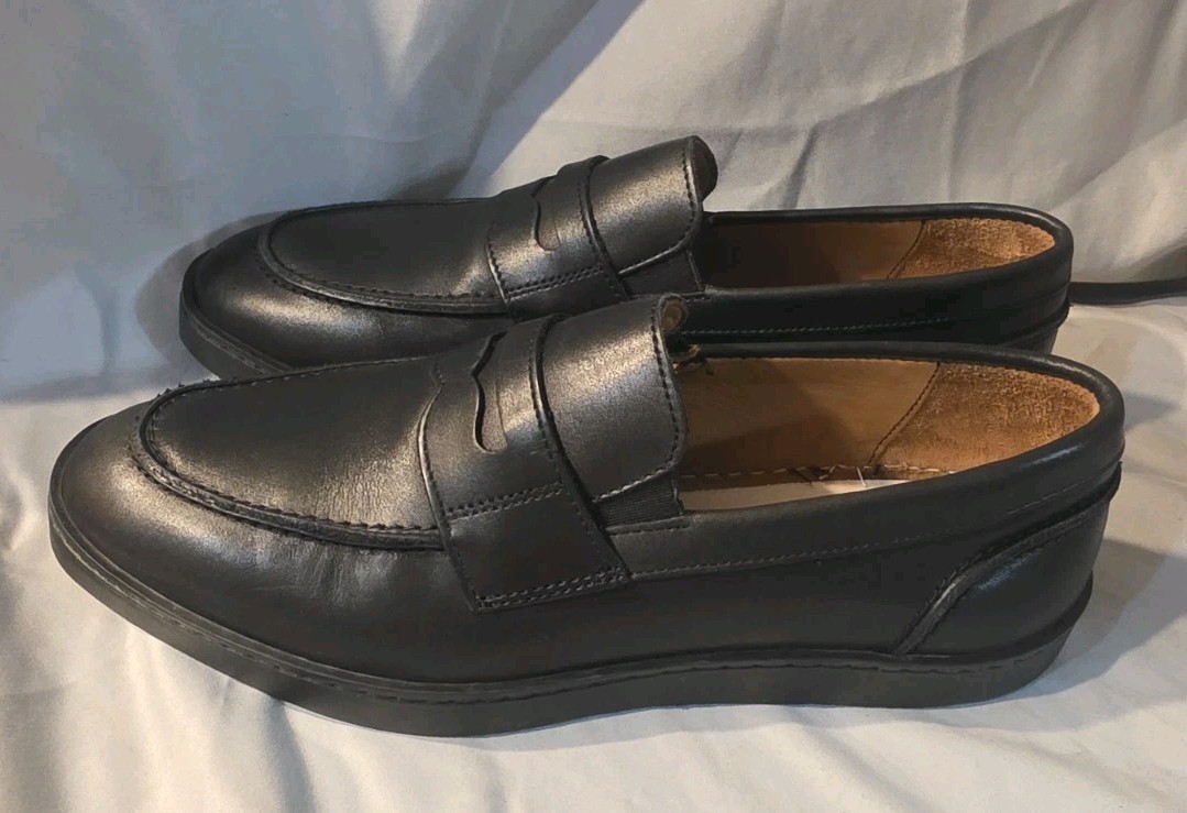 Allen Edmonds Randolph Leather Slip-on Shoes Black Men Size 7D Preowned