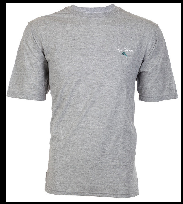 $45 TOMMY BAHAMA Heather Grey SAIL’S TEAM Relaxed Fit Short Sleeve T-shirt NWT