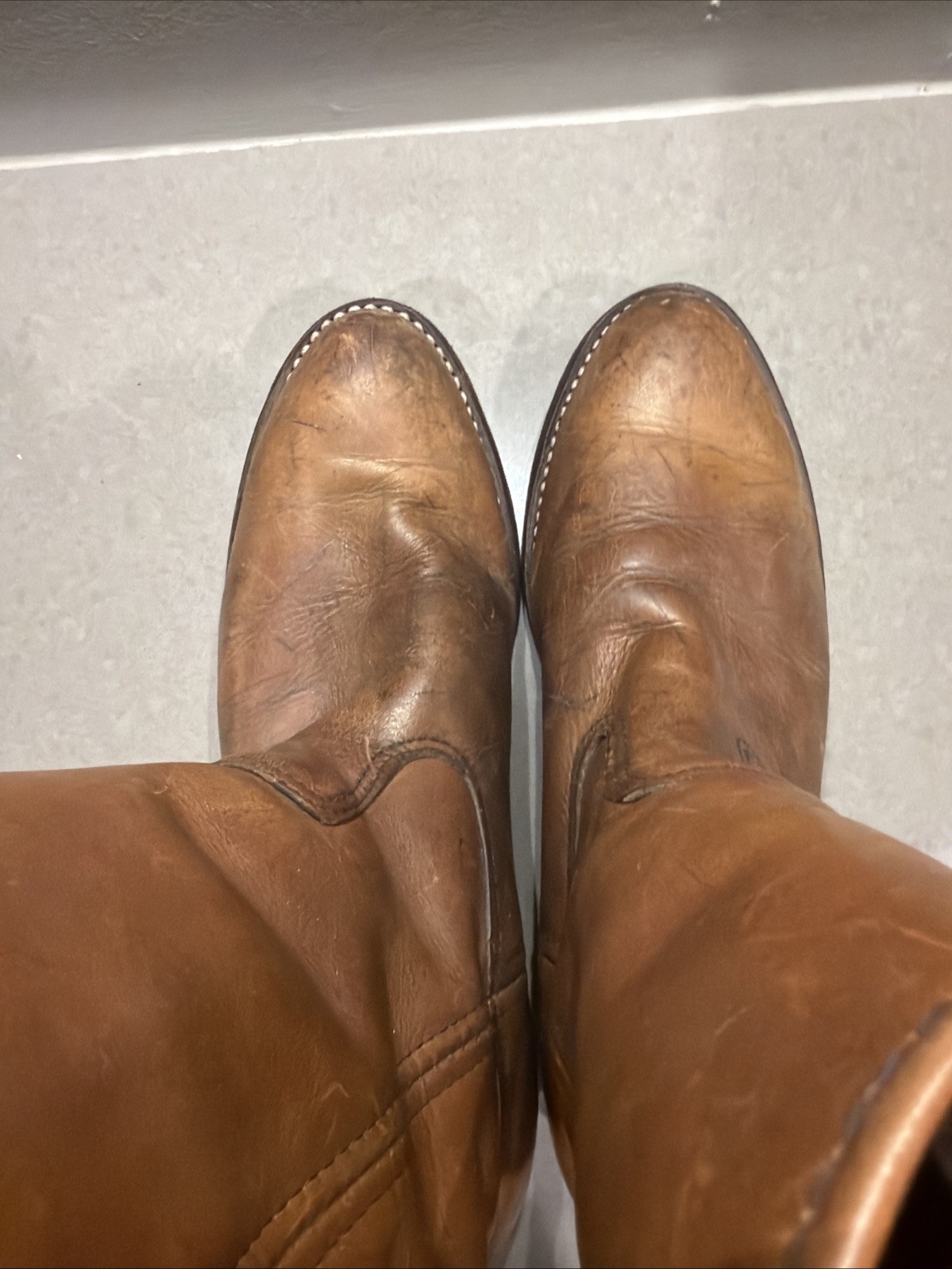 Red Wing 1155 Pecos Boots Size 9.5D With New Vibram 430 Mini-lug Soles