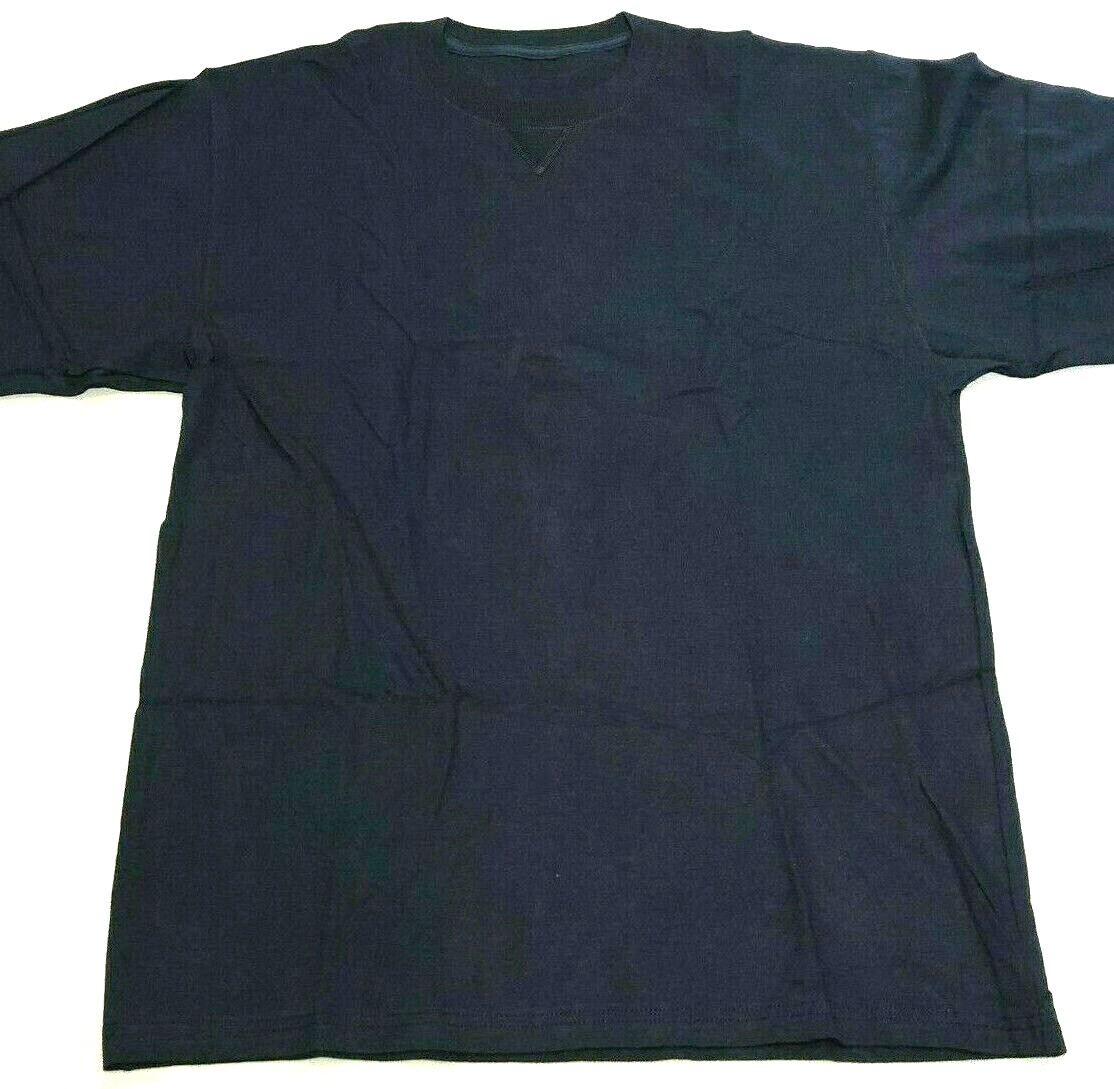 New Men’s Solid Navy Blue T-shirt-Size M – Chest 42″- 100% Soft Cotton