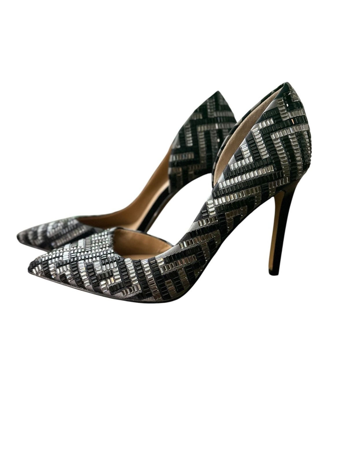 I.N.C. International Concepts Kenjay Maze Beaded D’Orsay Stiletto Pumps