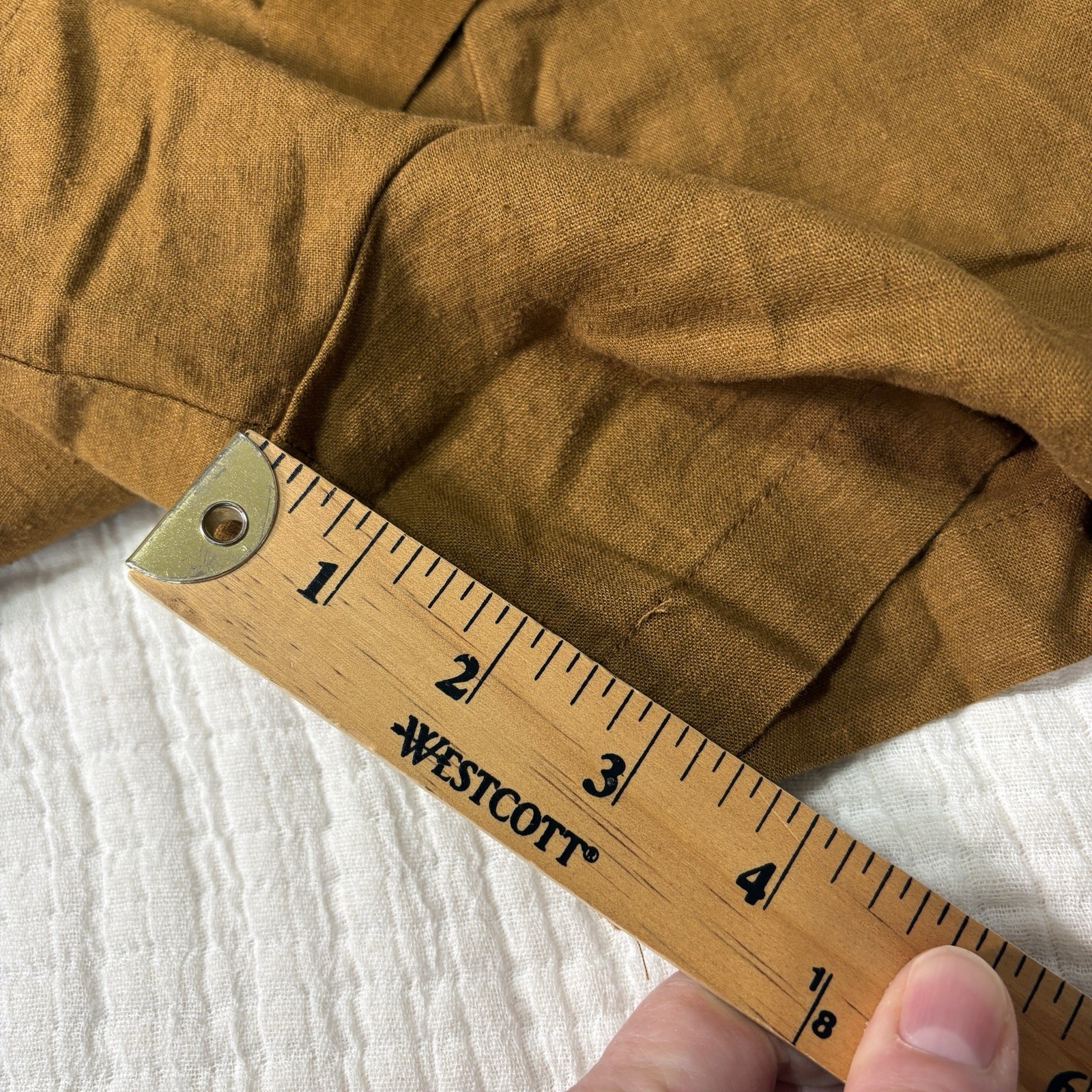 NEW Happy X Nature Linen Blend Romper Large Brown Boho Earthy Cottage Lagenlook