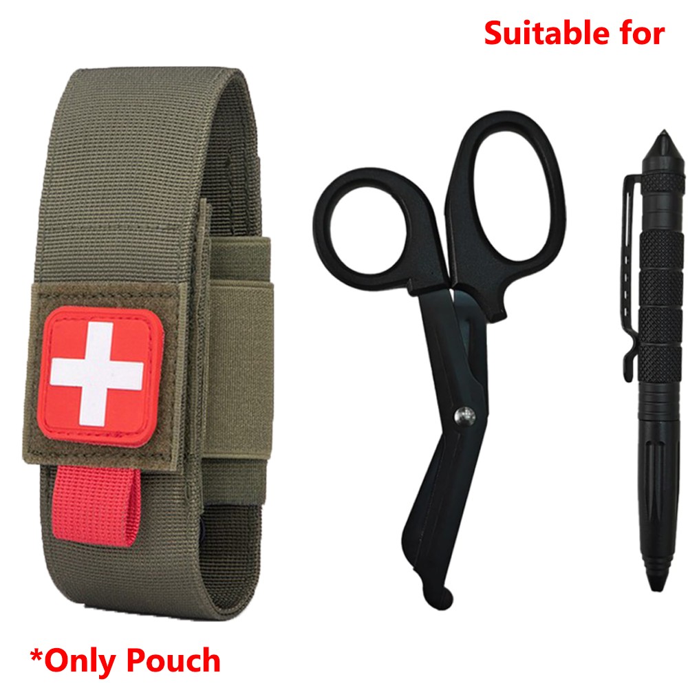 Nylon Waist Pack Tactical Molle First Aid Kit Outdoor Medical Khaki Small Pouch