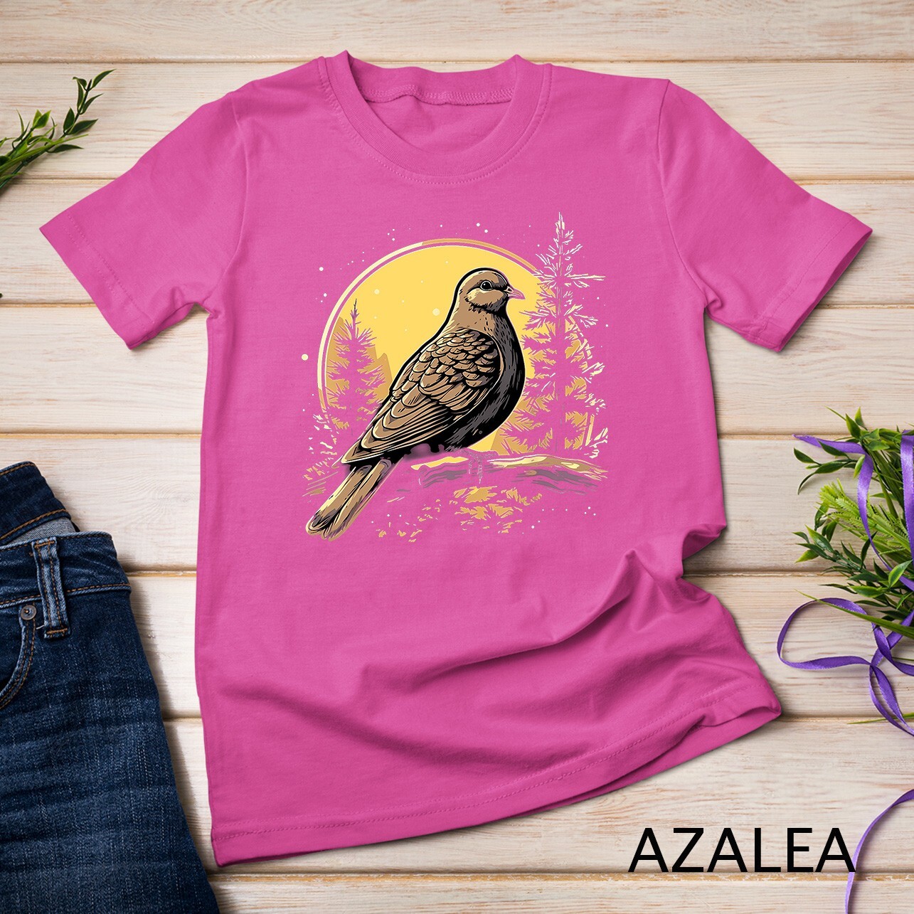 Retro Style Mourning Dove T-Shirt Unisex T-shirt