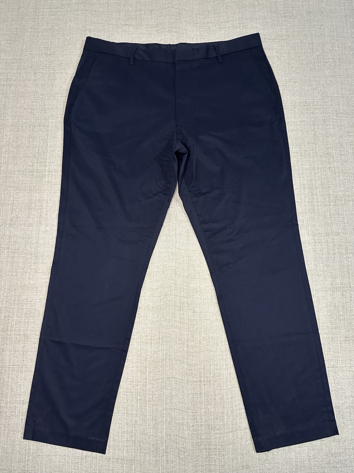 Bonobos Men’s 40×32 Pants Navy Trouser Chinos Slim Fit Flat Front Stretch Slacks