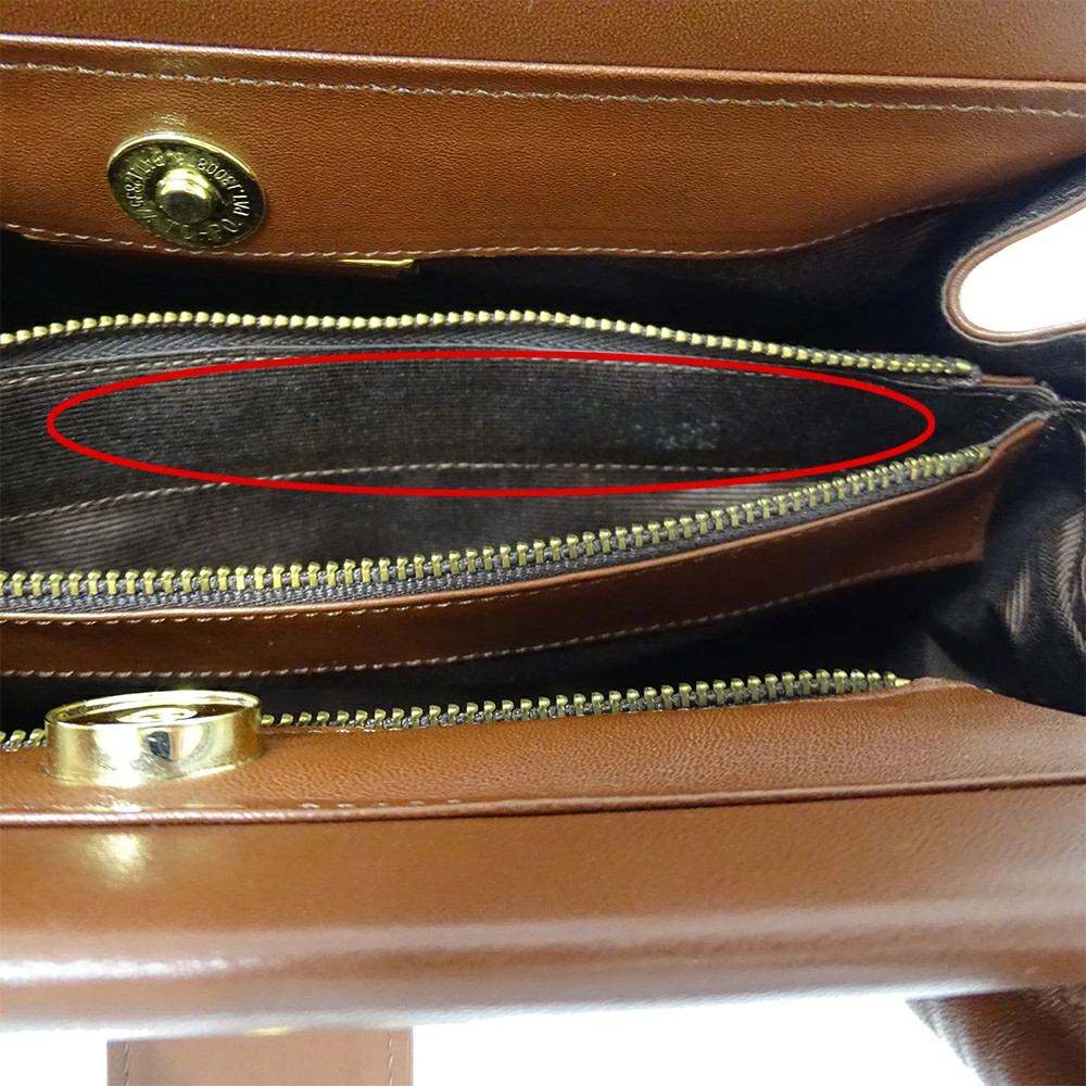 Valentino Garavani Leather Brown Simple Elegant Handbag Women’s #BBB490
