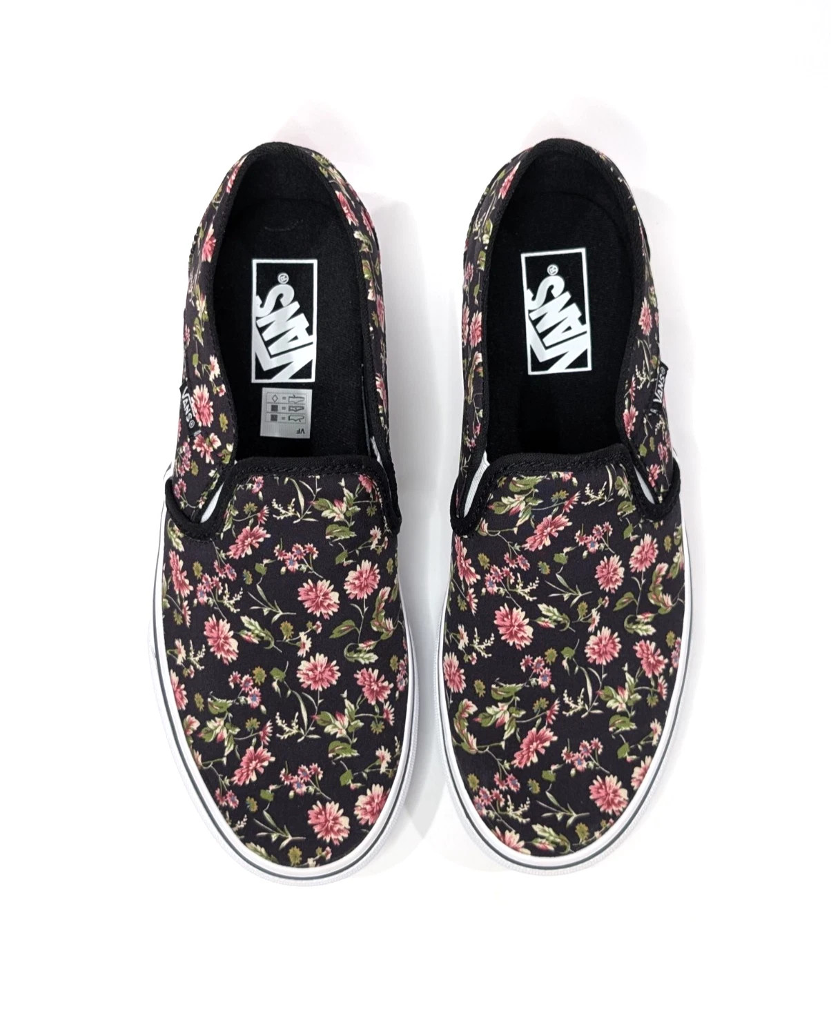 Vans Asher Dark Floral Black/Multi Canvas Women’s Skate Shoes-Assorted Size NWB