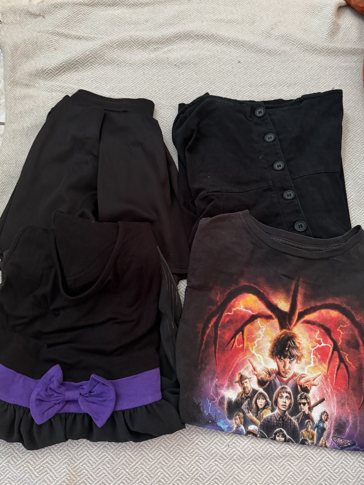 Clothes from Hot topic and etc.