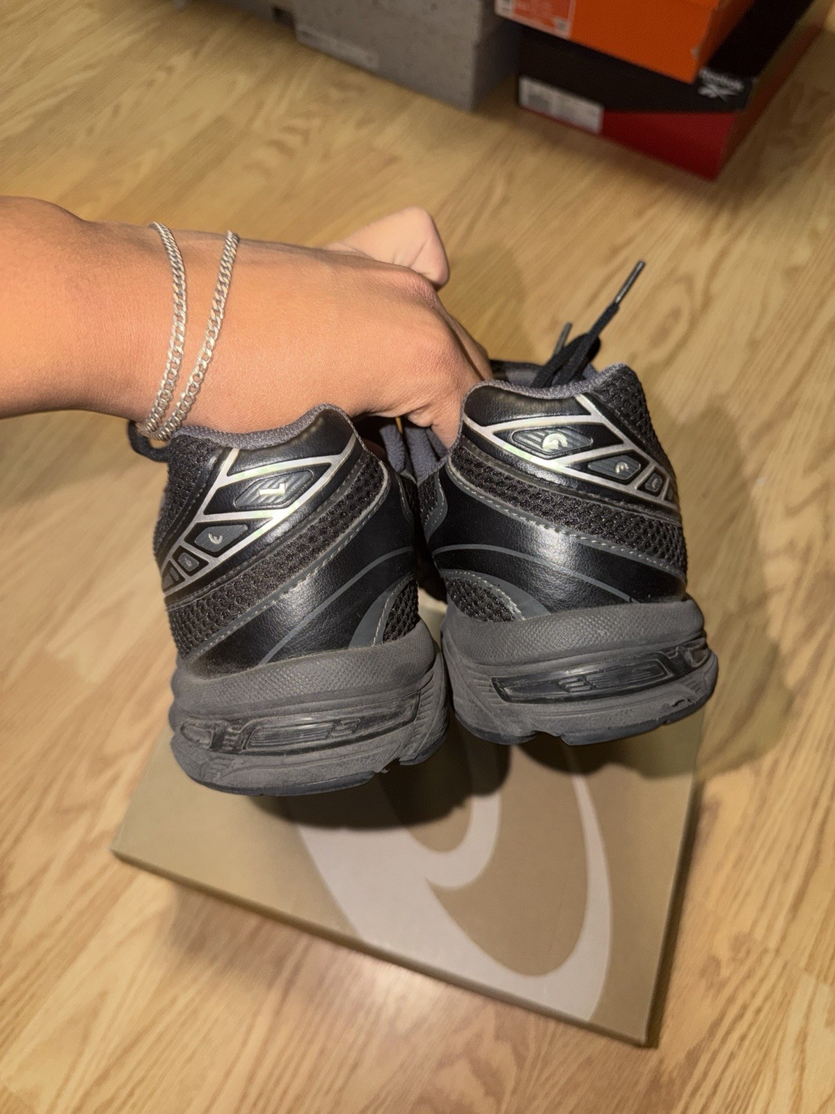 ASICS Gel 1130 Black Pure Silver SZ 11M – CLEAN – 1201A906-001 ‼️SHIP NEXT DAY‼️