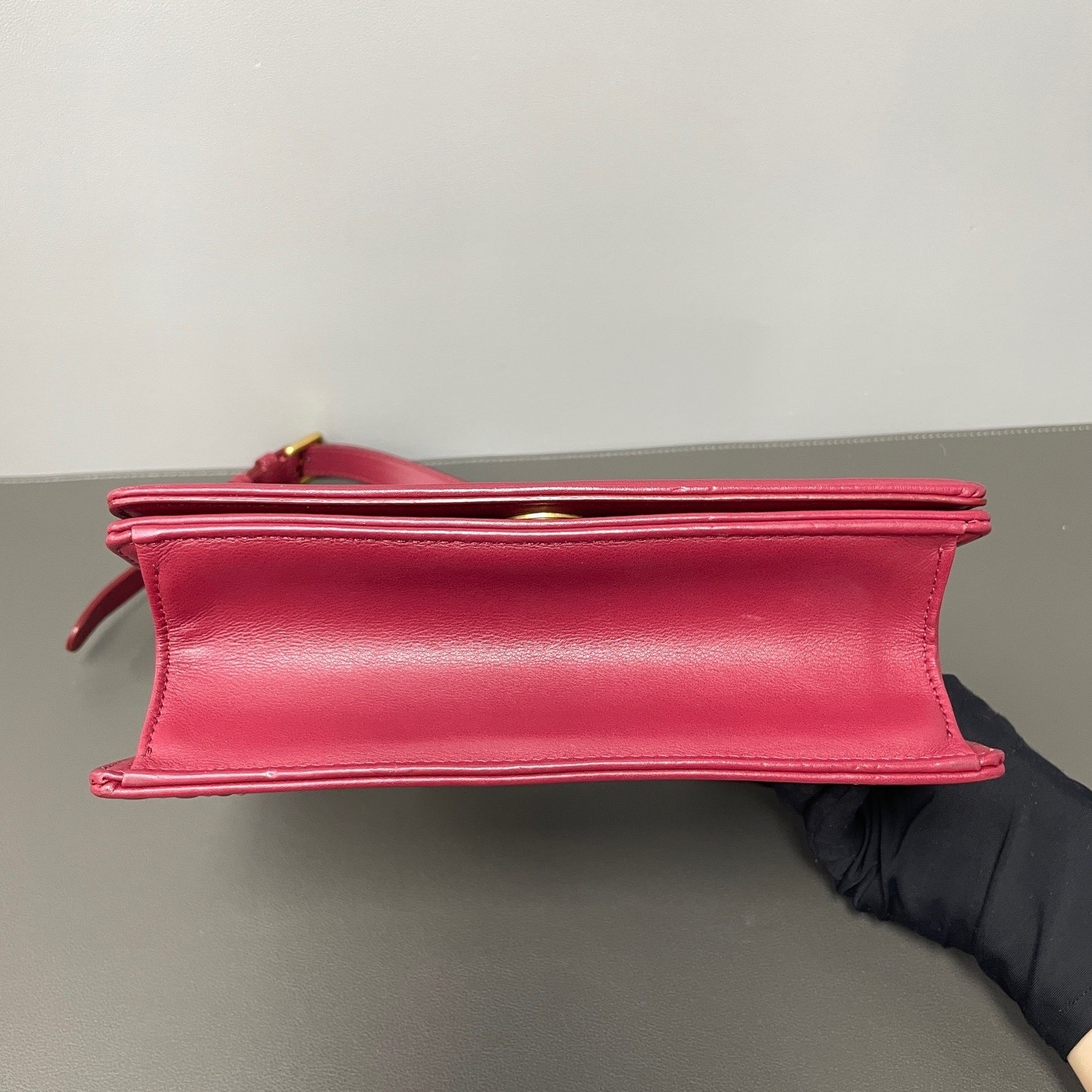Dior Pre-Owned Authentic Chain Bag Burgundy 22*13*6.5 Free Tracked Shipping