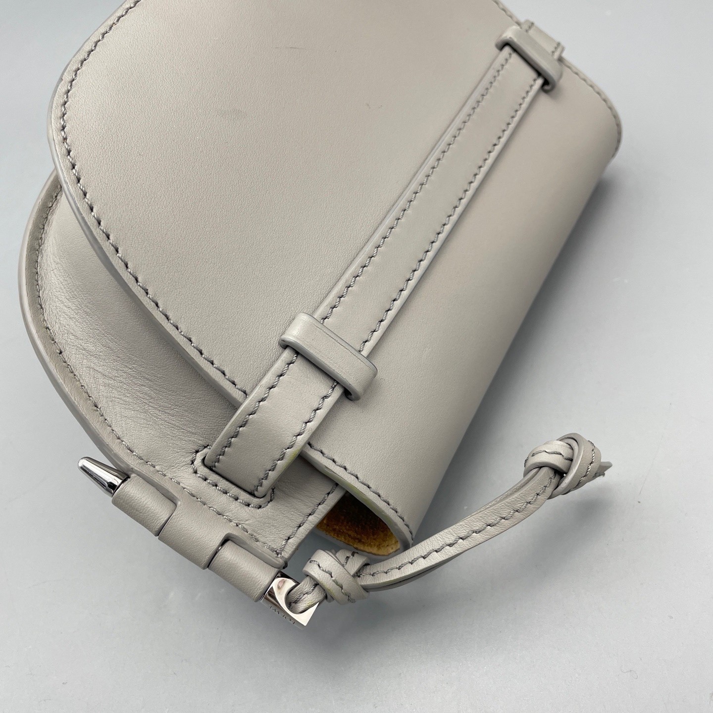 Loewe Pre-Owned Authentic Saddle Bag Grey 20*11*9cm Free Tracked Shipping