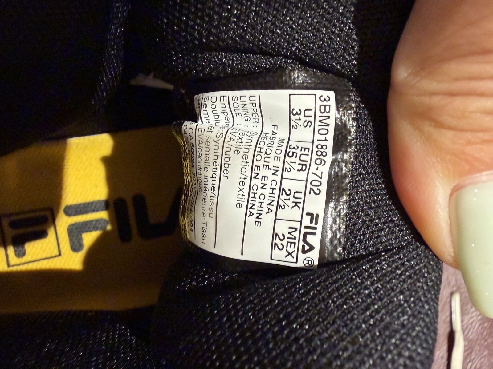 Fila MB Night Walk 3BM01886-702 Boys Yellow Athletic Basketball Shoes