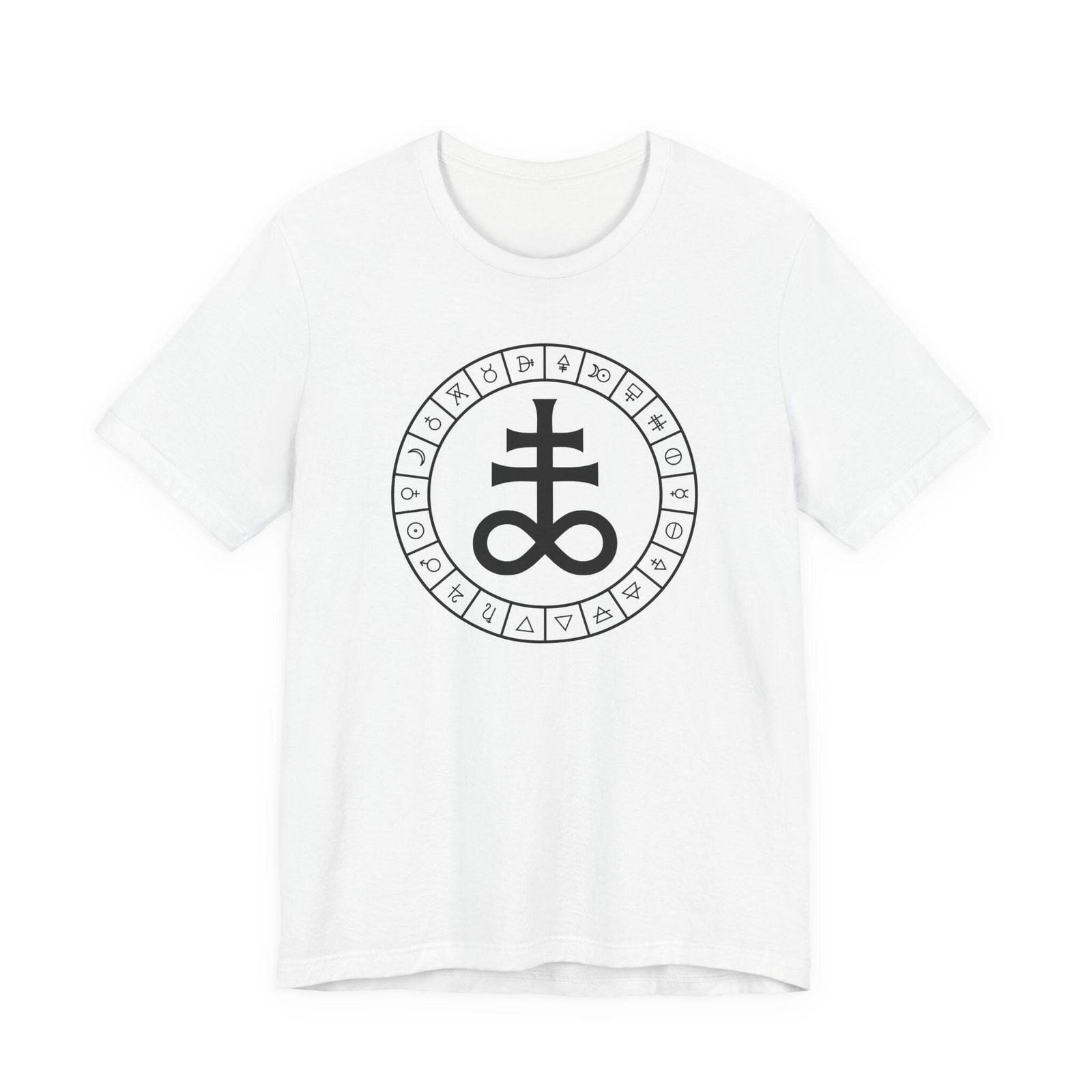 Leviathan Cross Alchemical Occult T-Shirt | Brimstone Symbol Tee Shirt Design