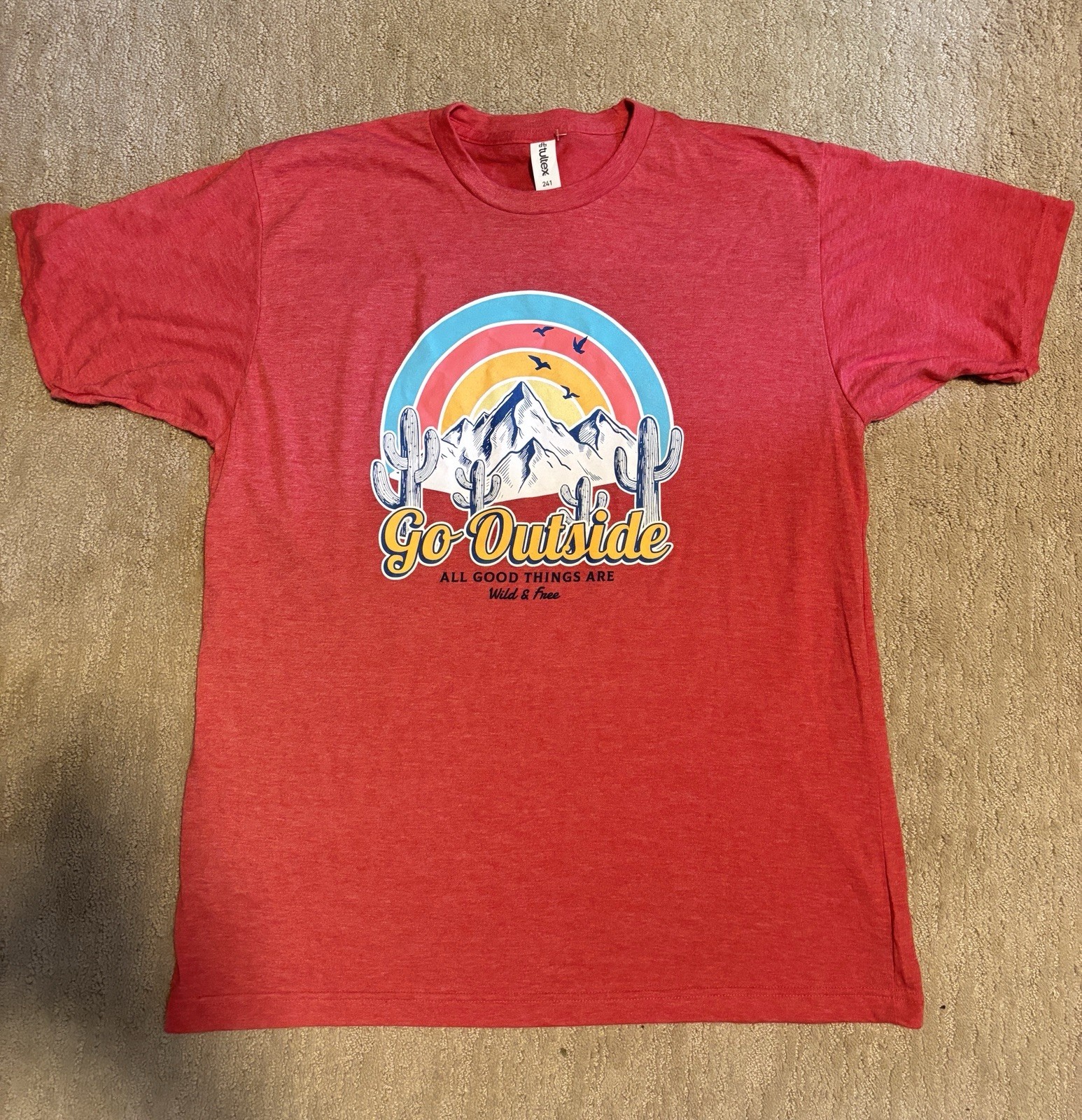 Go Outside Nature Shirt – Good Condition NWT – Graphic Tshirt For Nature Lover