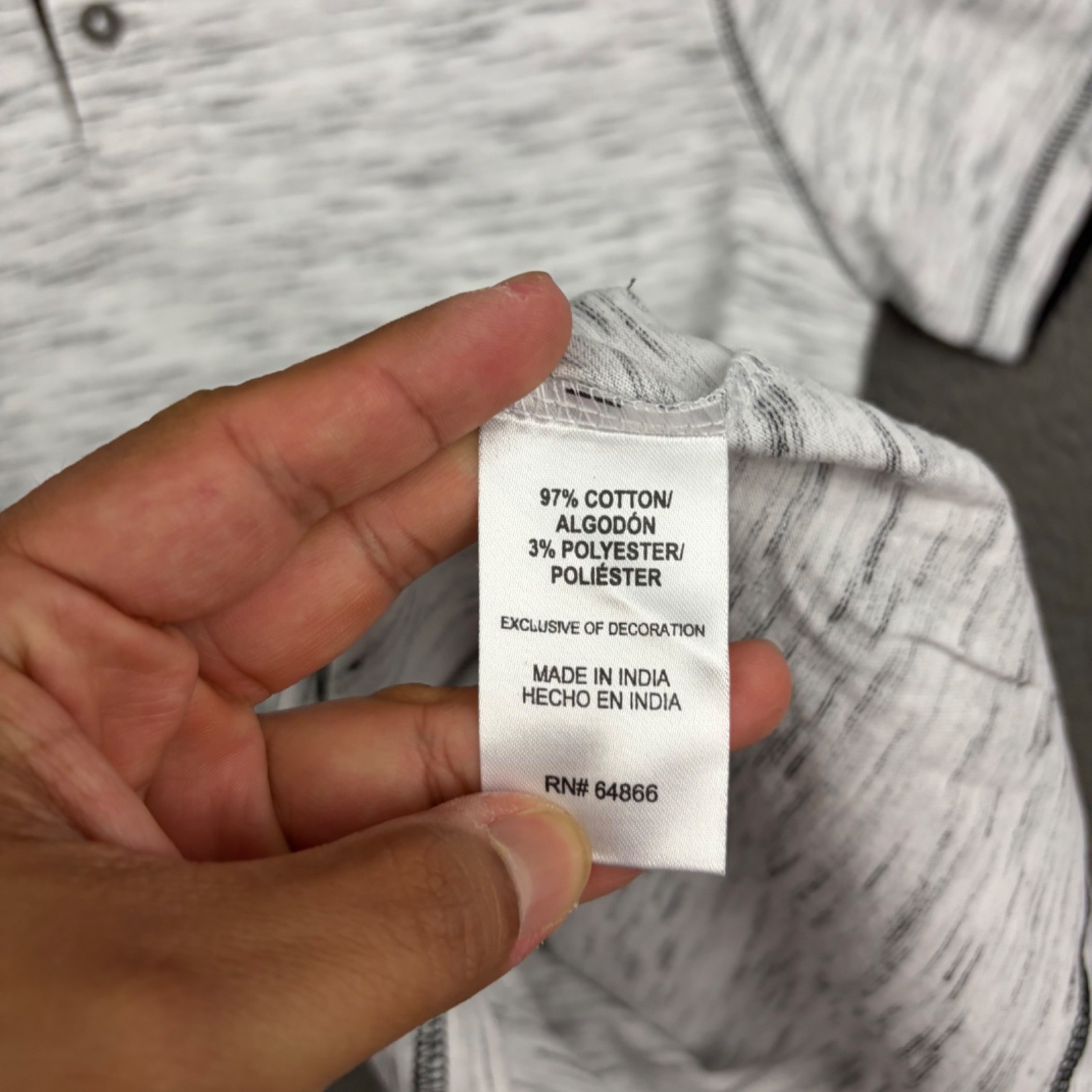 Modern Culture Polo Shirt Mens Large Gray Weathered Cotton Blend Knit Preppy Dad