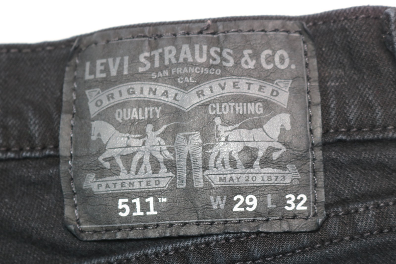 Levi Strauss & Co 511 Men’s Jeans Slim Fit Stretch – Size 29×32 – Color Black