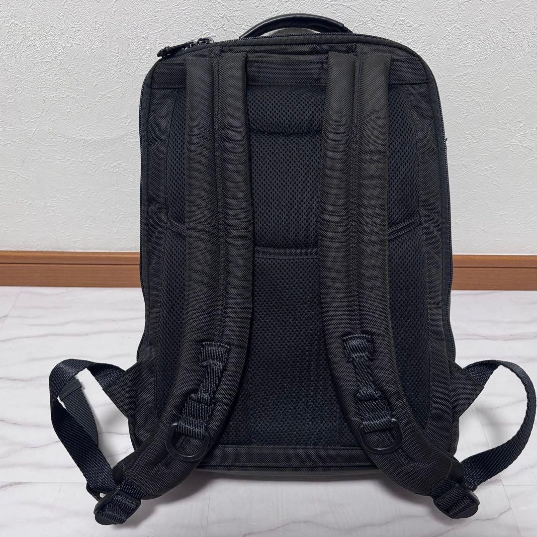 TUMI 232682D Alpha Bravo Davis Backpack Black Ballistic Nylon Leather Laptop