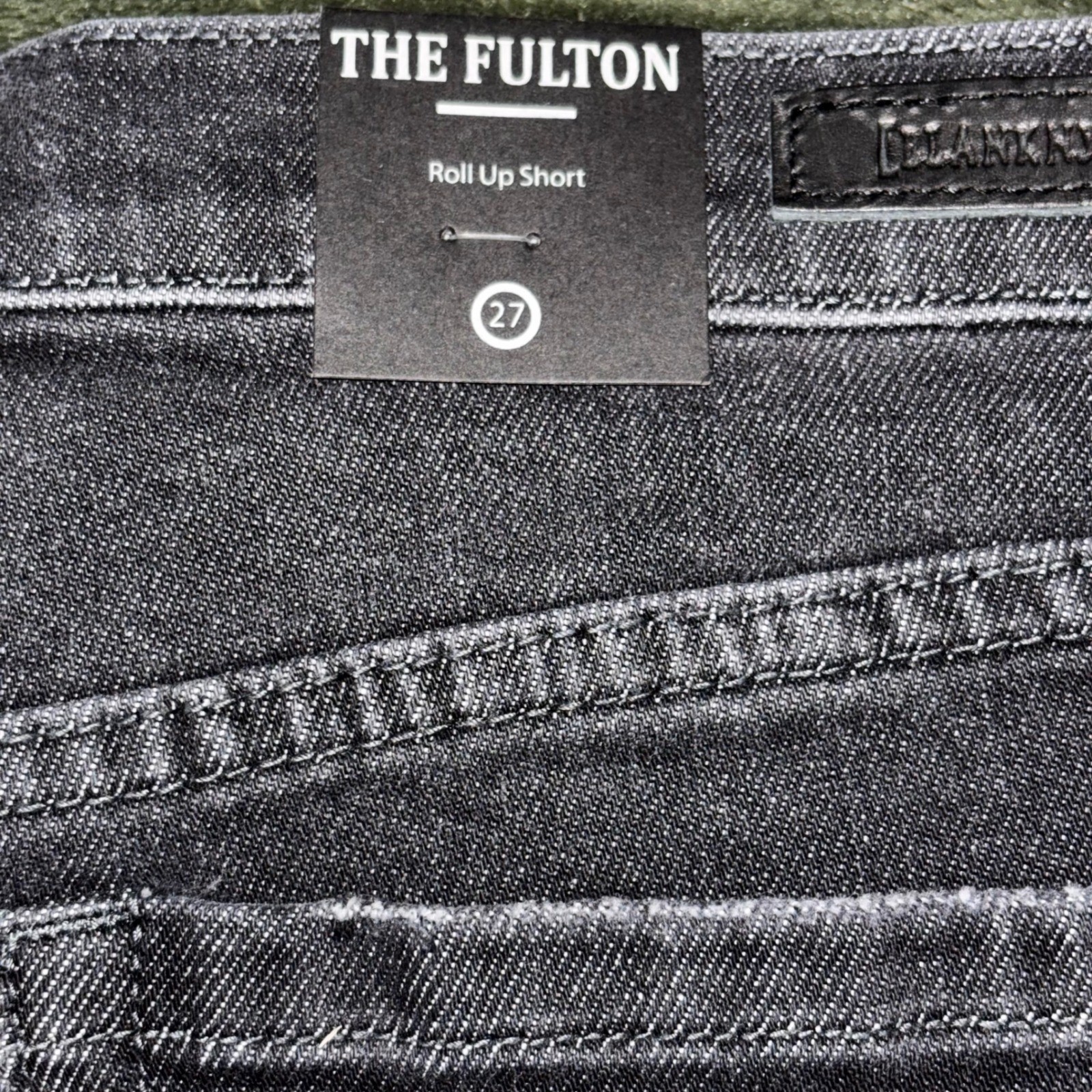 BLANKNYC The Fulton Black Distressed Denim Shorts Womens 27 High Rise Cuffed Hem