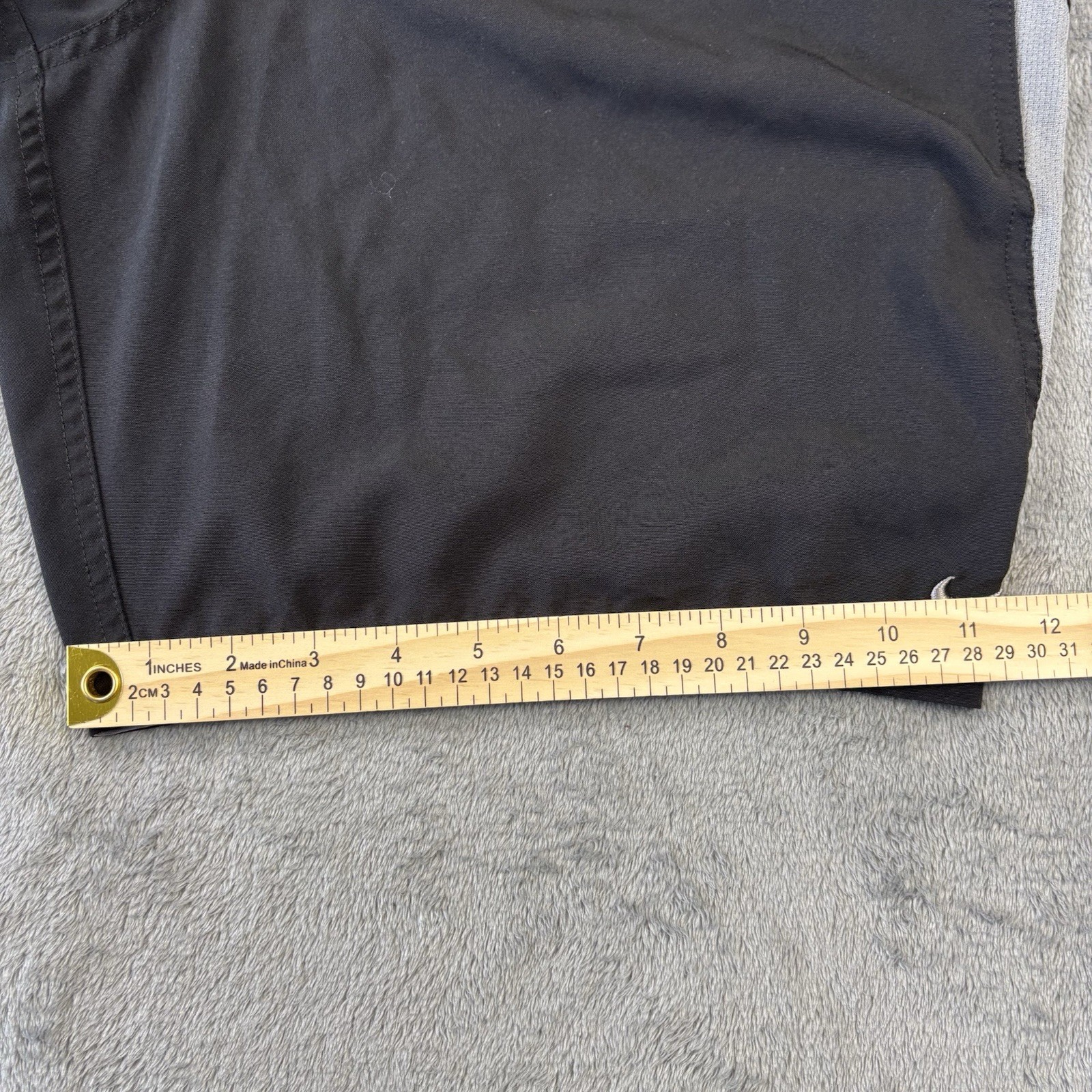 Nike Short Mens L Black Gray Core Contend 9 Volley Swim Trunks Beach Pool Summer